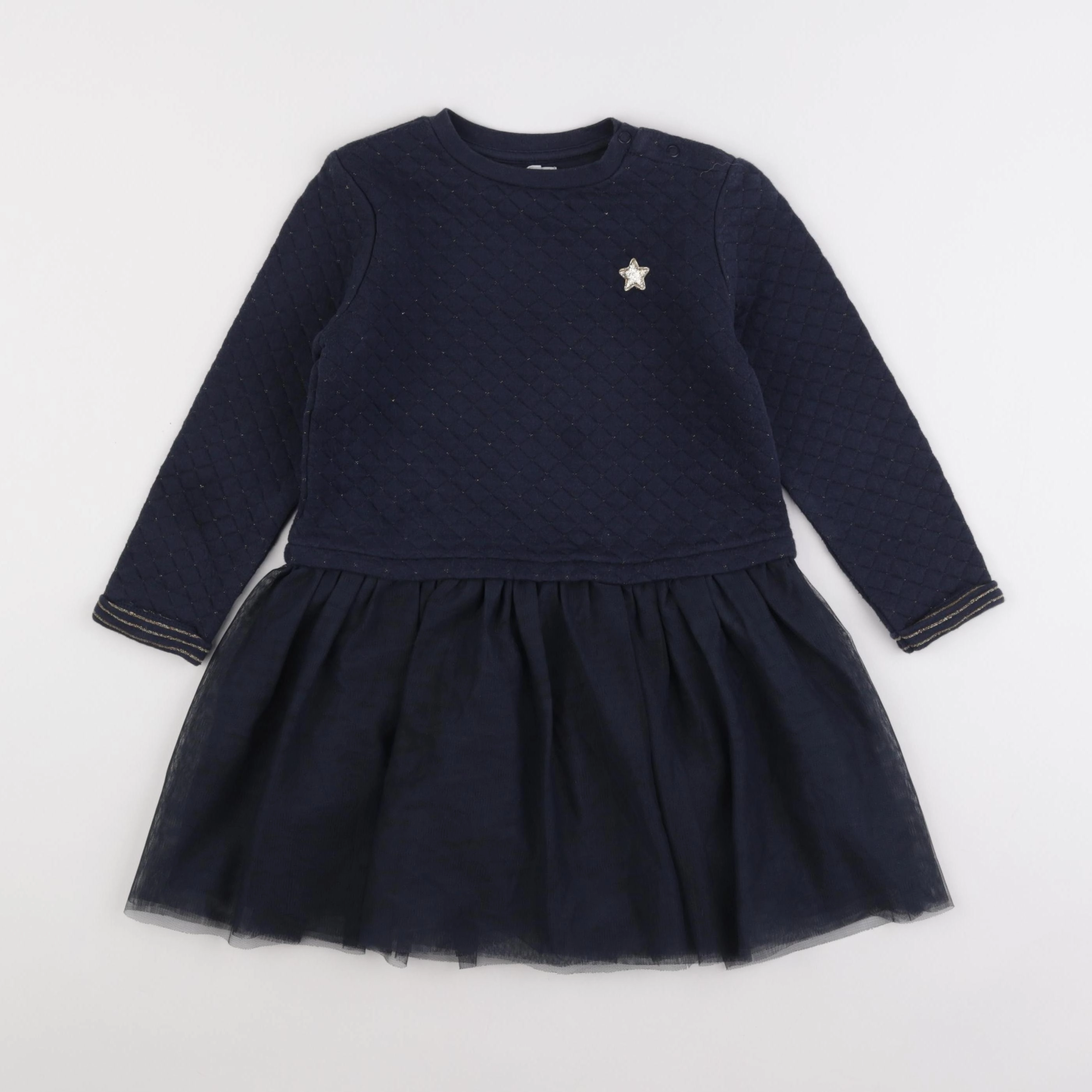 Vertbaudet - robe bleu - 6 ans