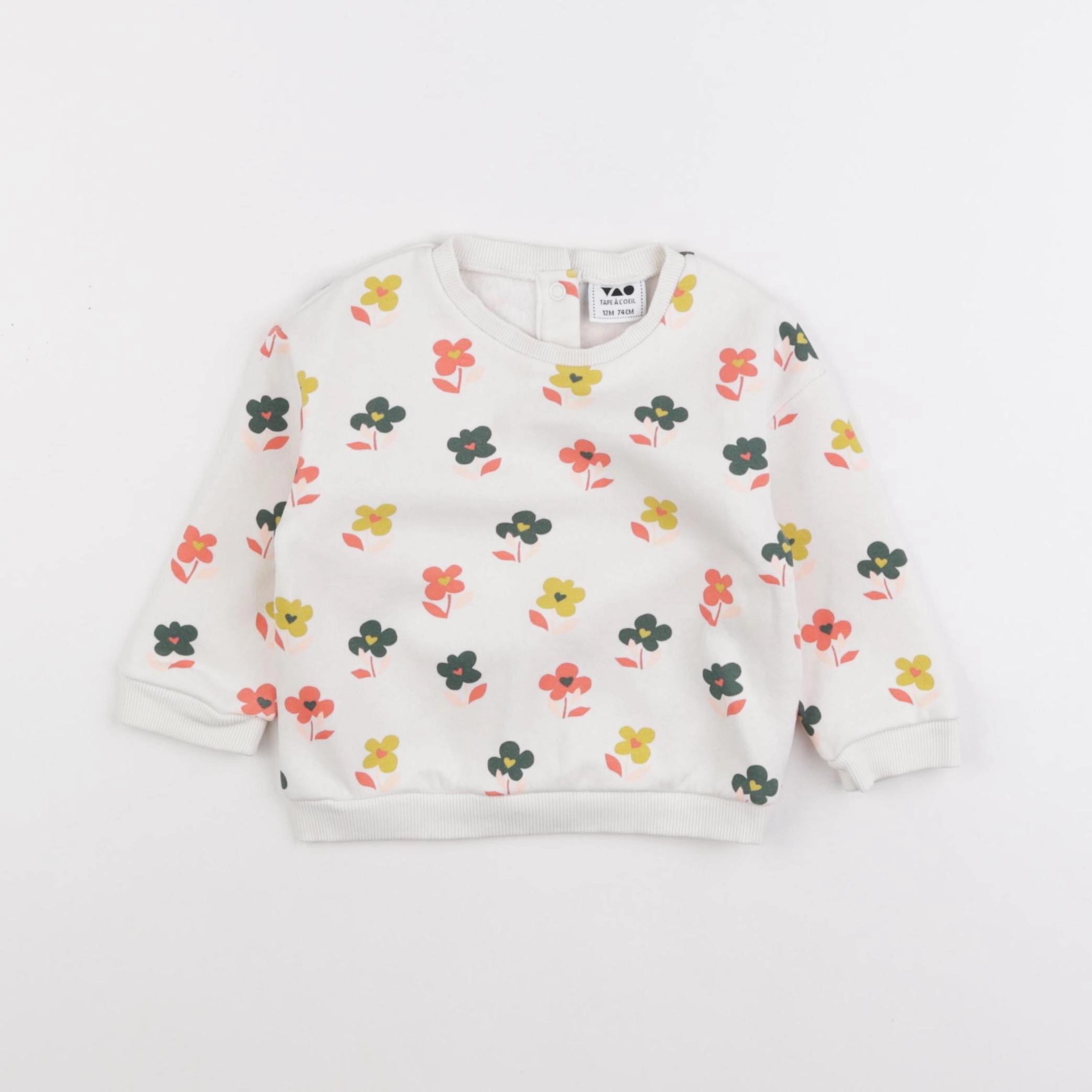 Tape à l'oeil - sweat multicolore - 12 mois
