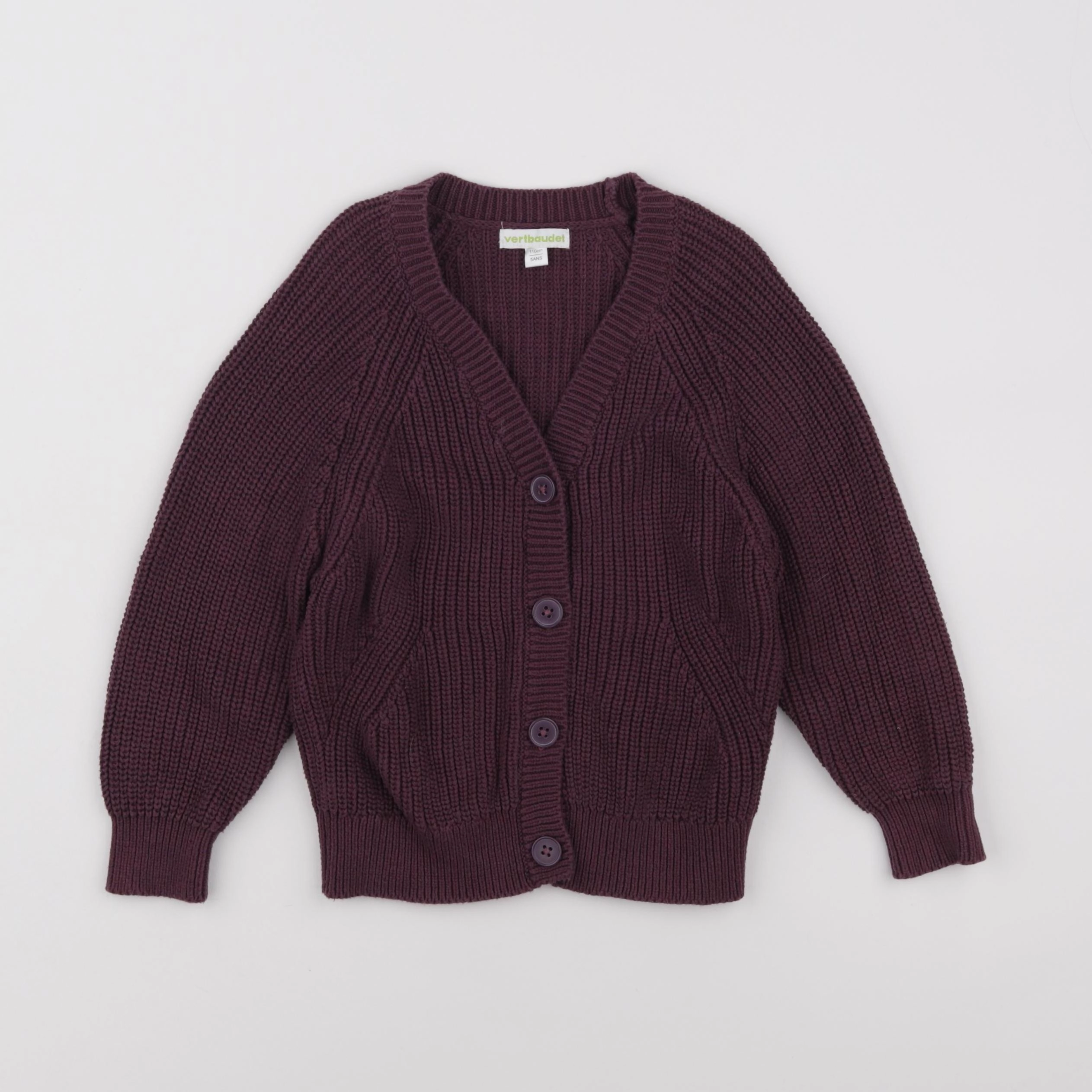 Vertbaudet - gilet violet - 5 ans