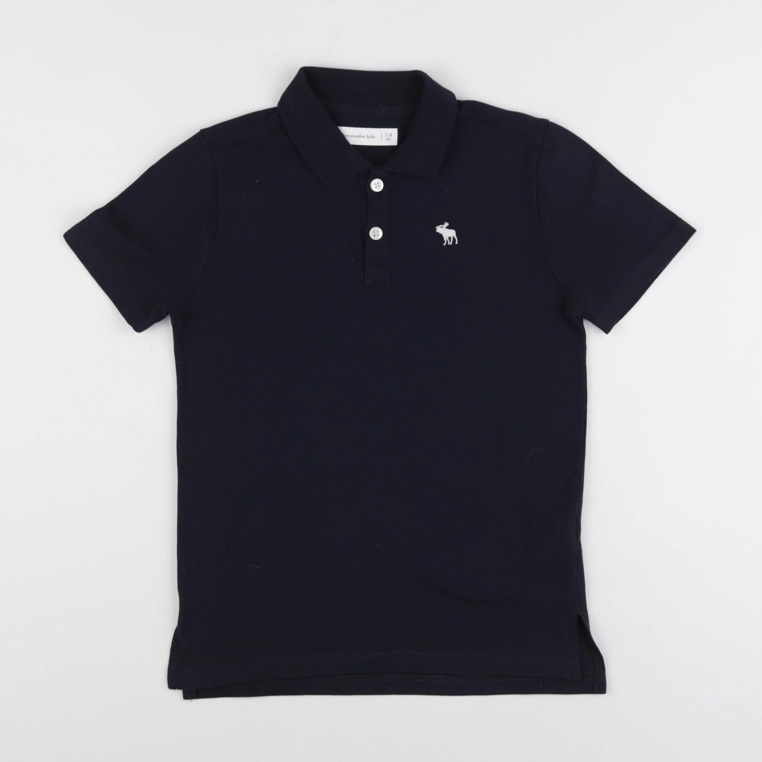 Abercrombie - polo bleu - 7/8 ans