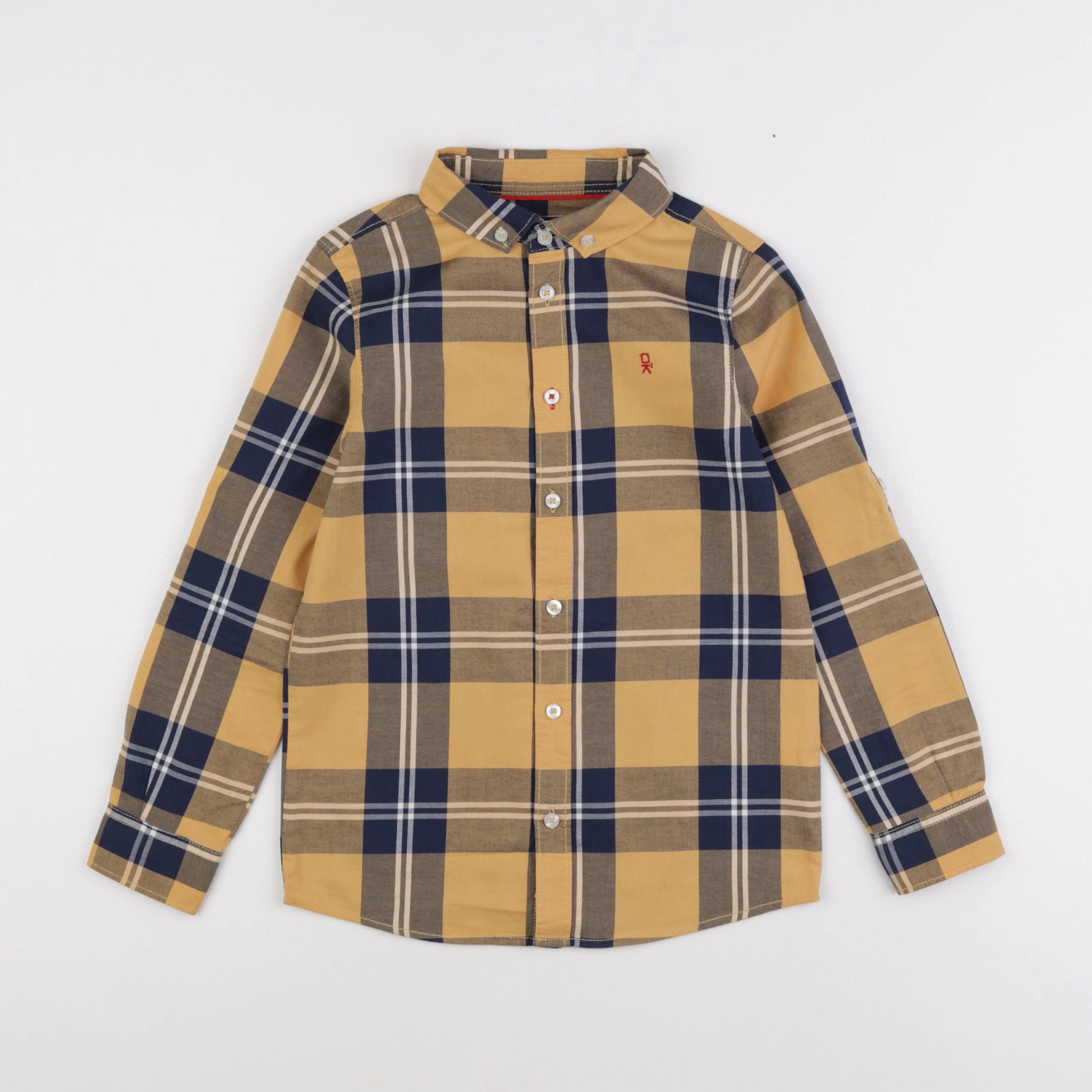 Okaidi - chemise bleu, jaune - 8 ans
