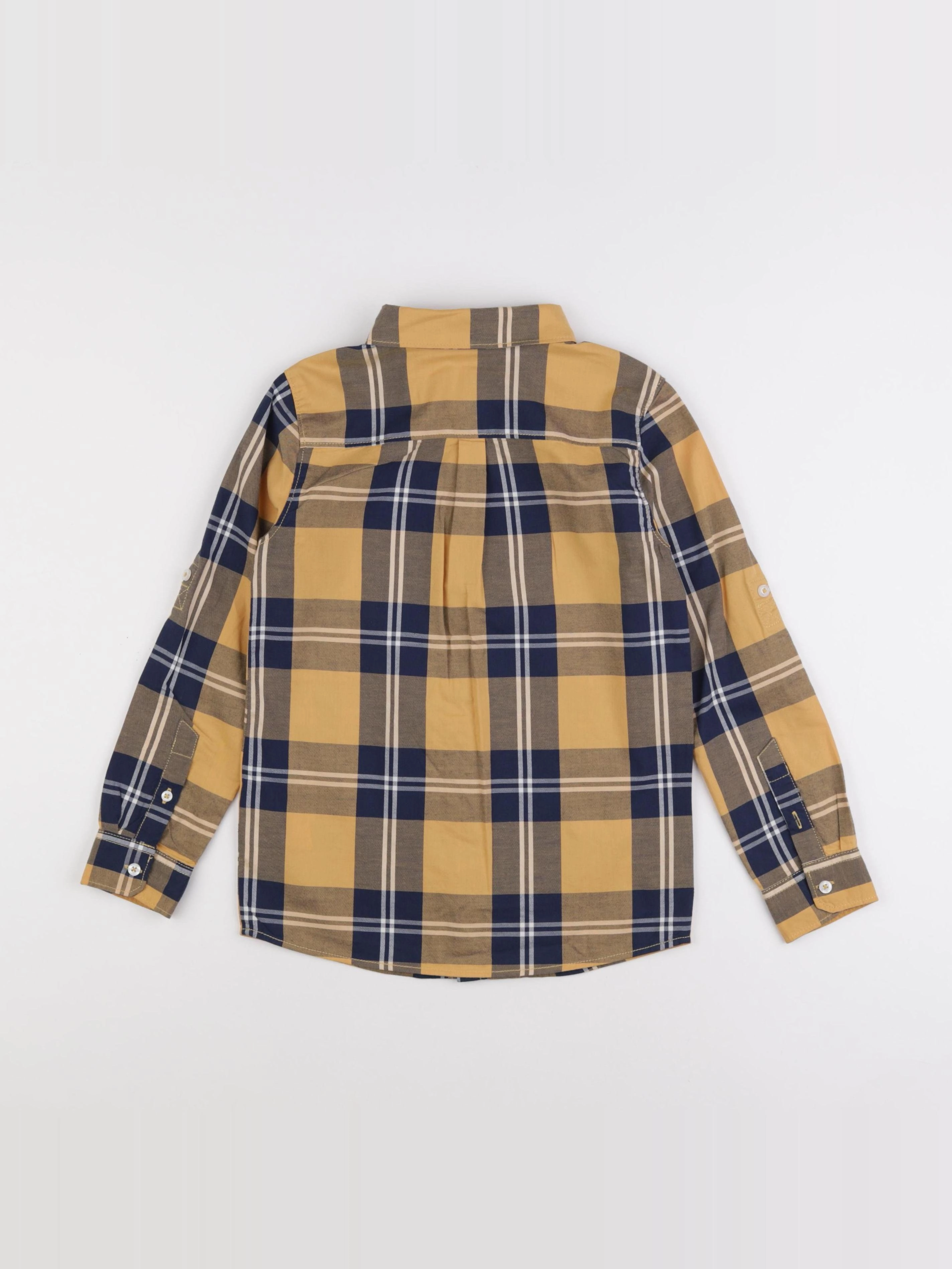 Okaidi - chemise bleu, jaune - 8 ans