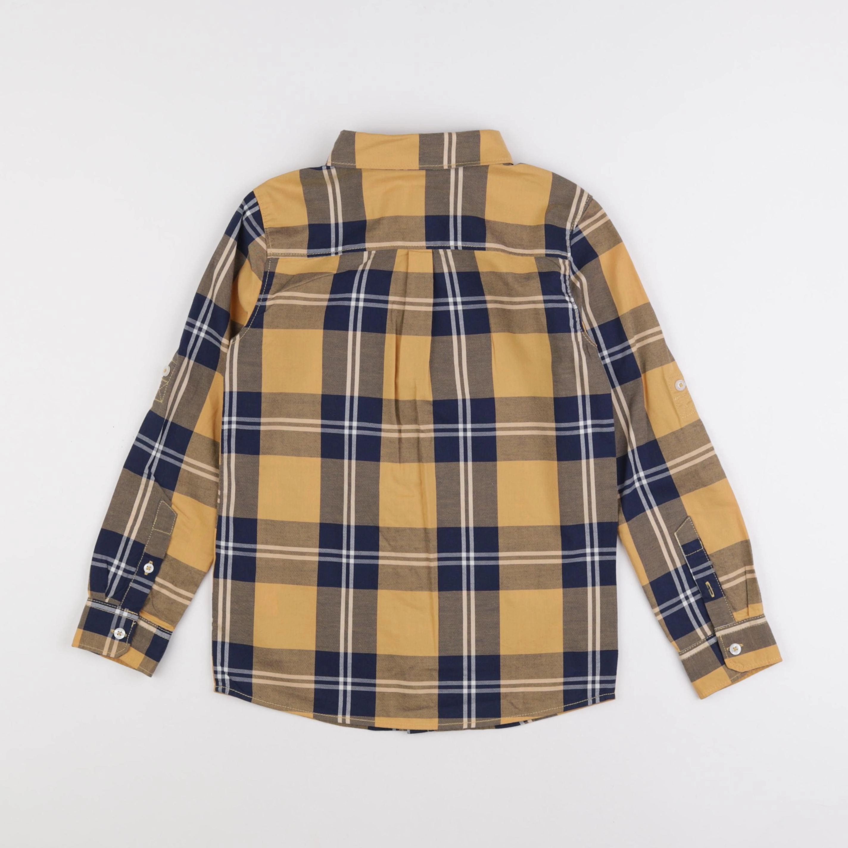 Okaidi - chemise bleu, jaune - 8 ans
