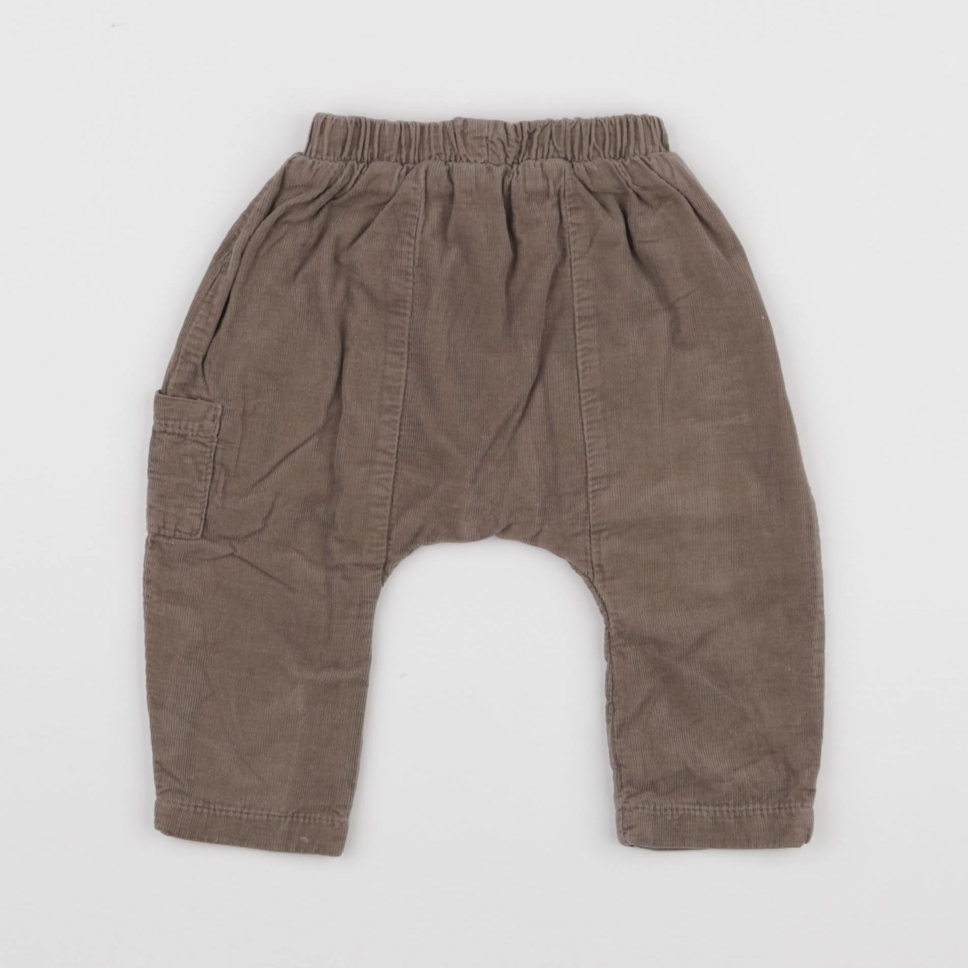 Vertbaudet - sarouel marron - 6 mois