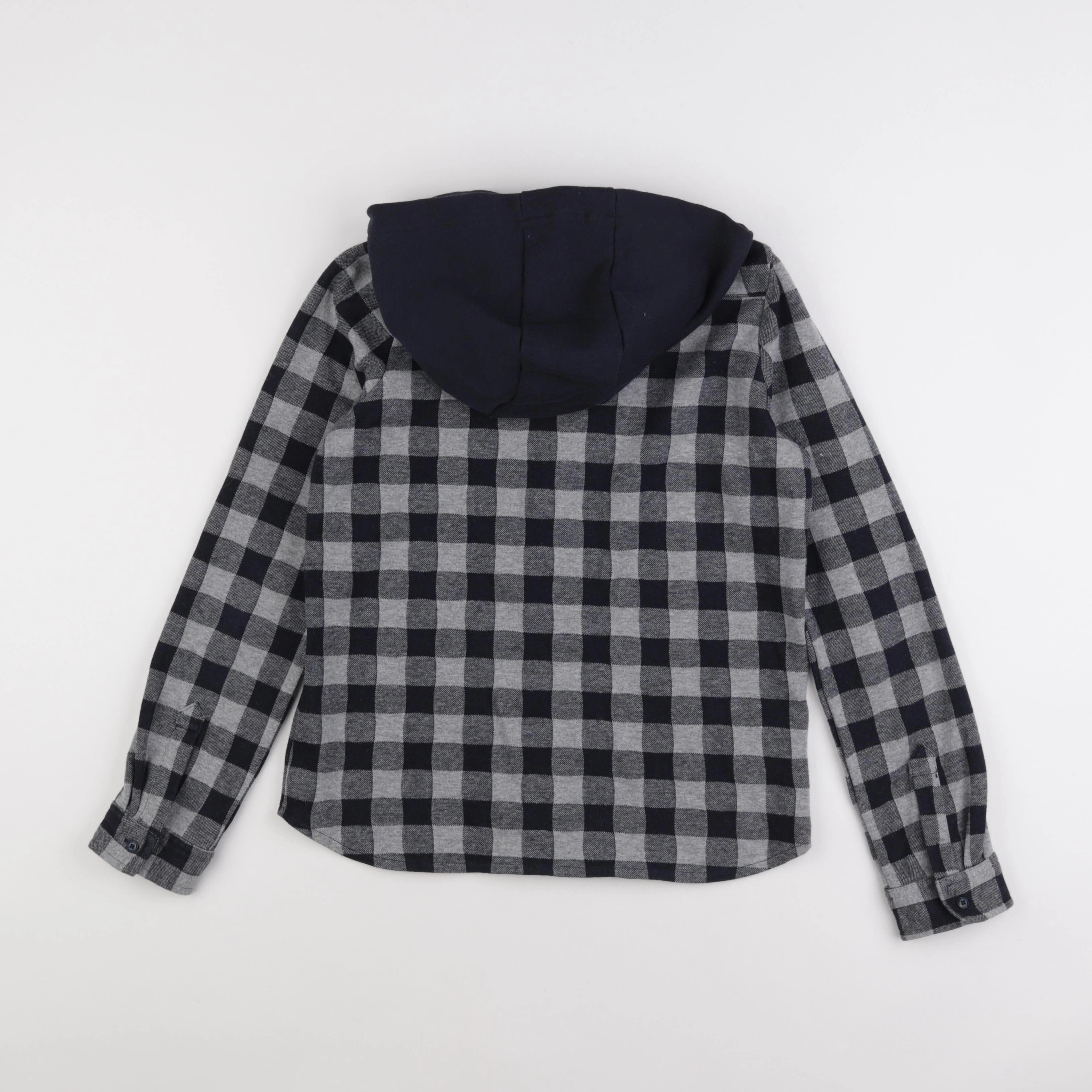 IKKS - chemise bleu, gris - 12 ans