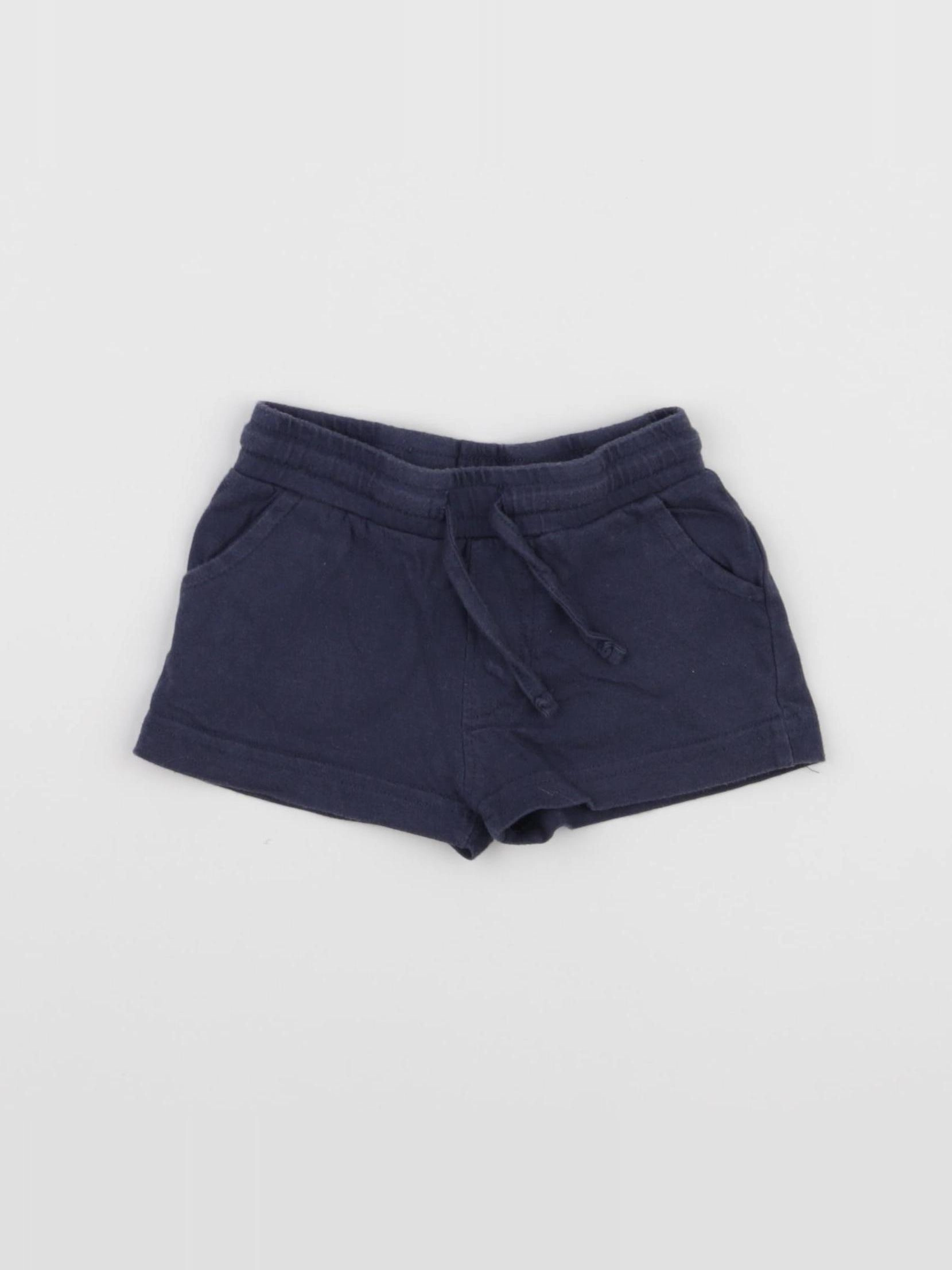 Manor Kids - short bleu - 6 mois