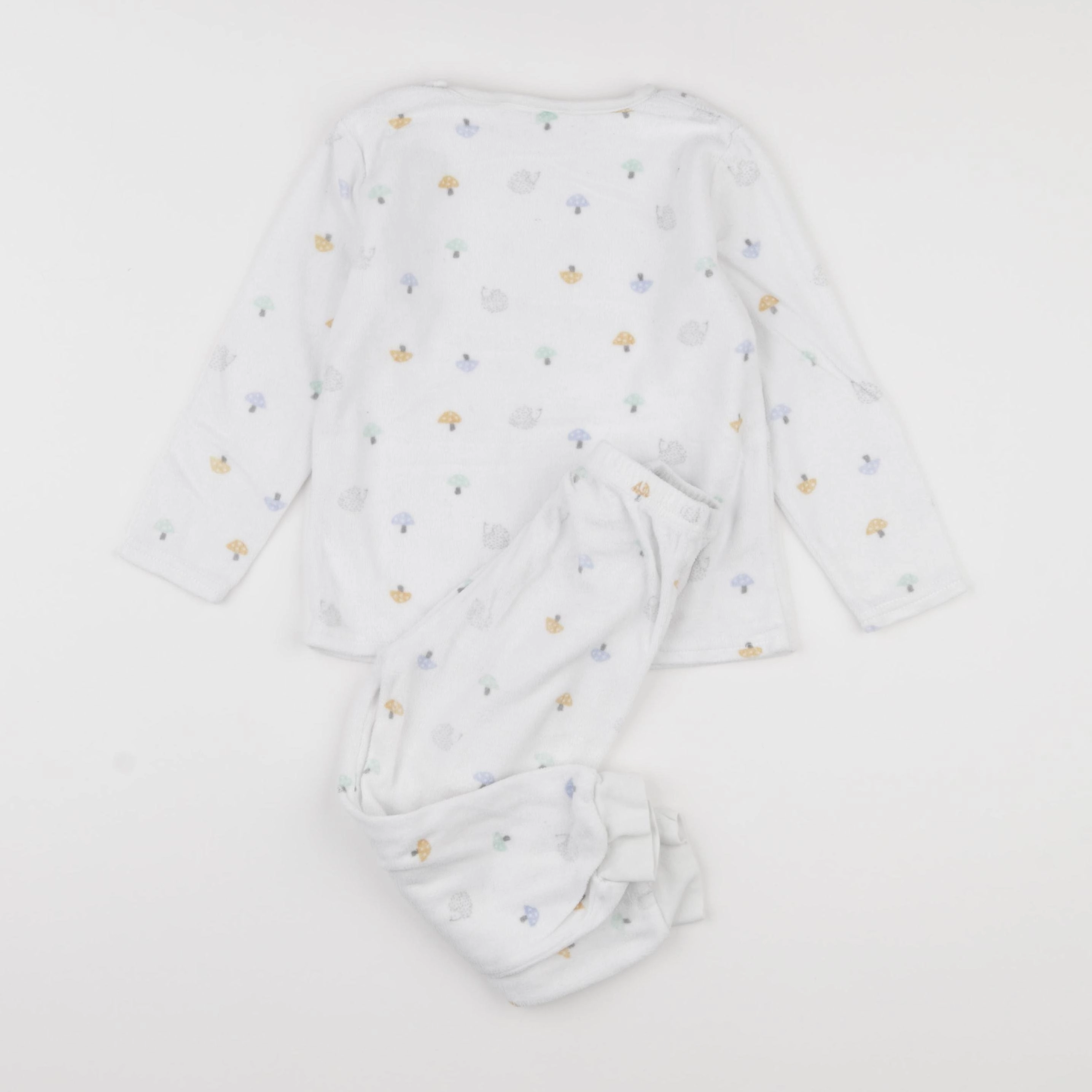 Zara - pyjama velours blanc - 3/4 ans