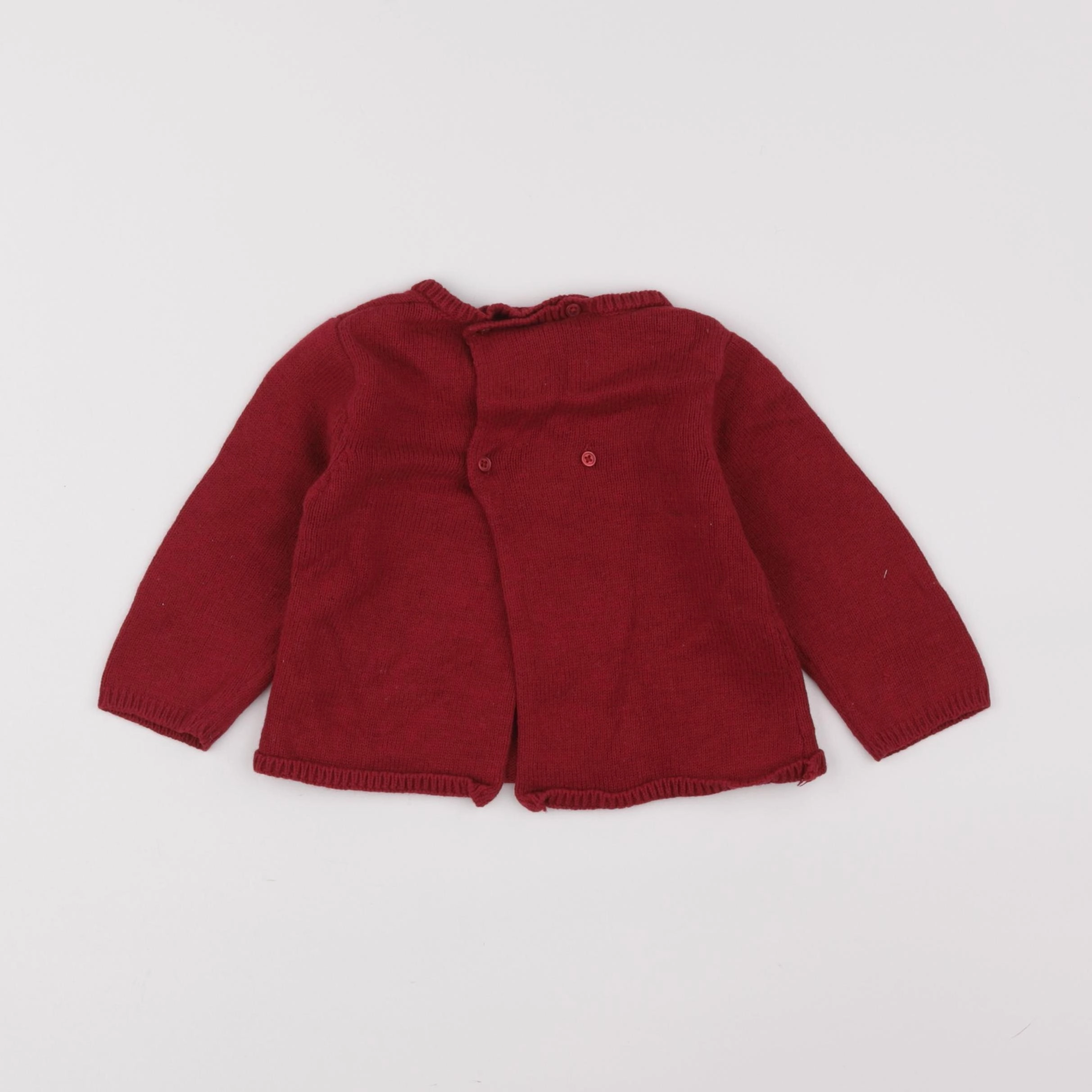 Boutchou - pull rouge - 18 mois