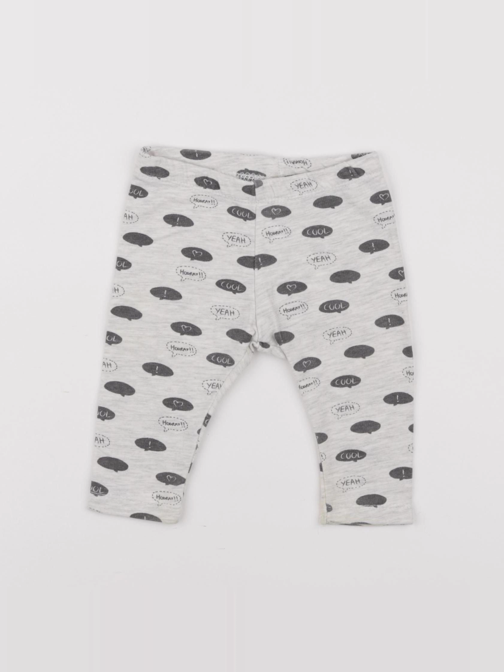 Zara - legging gris - 3/6 mois