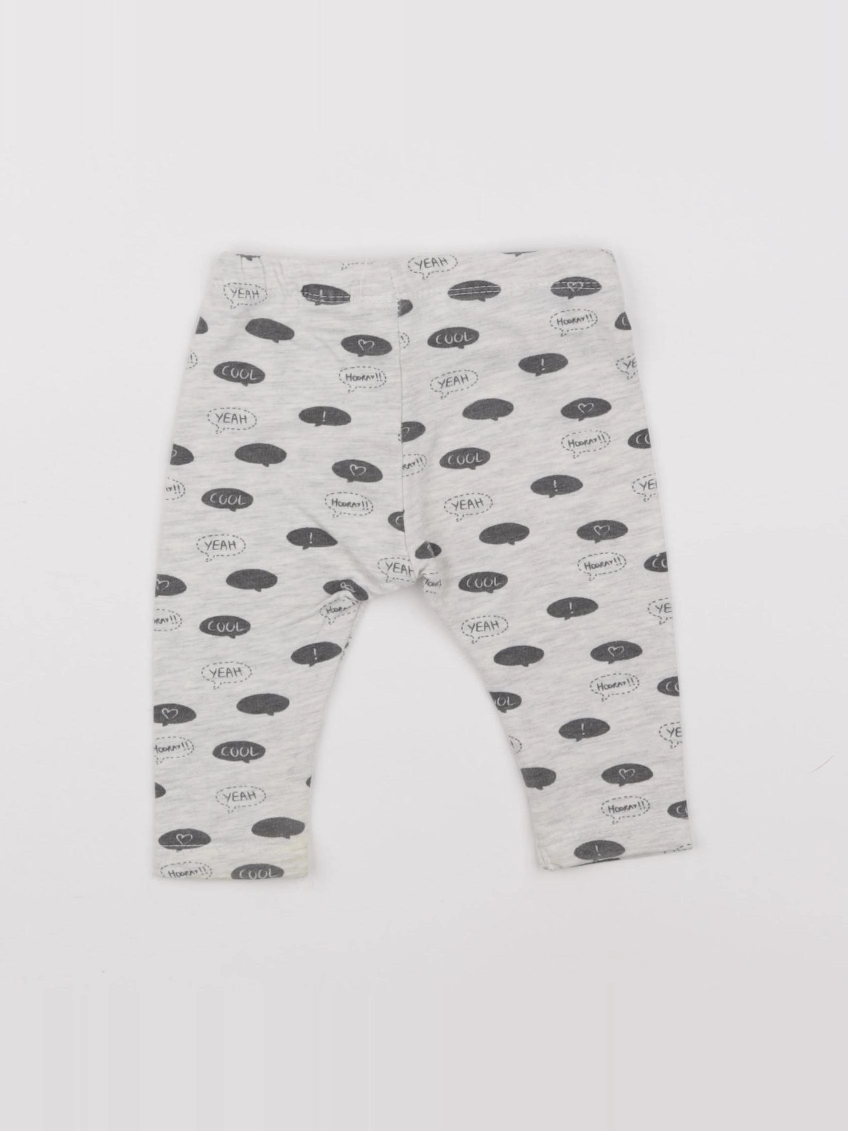 Zara - legging gris - 3/6 mois