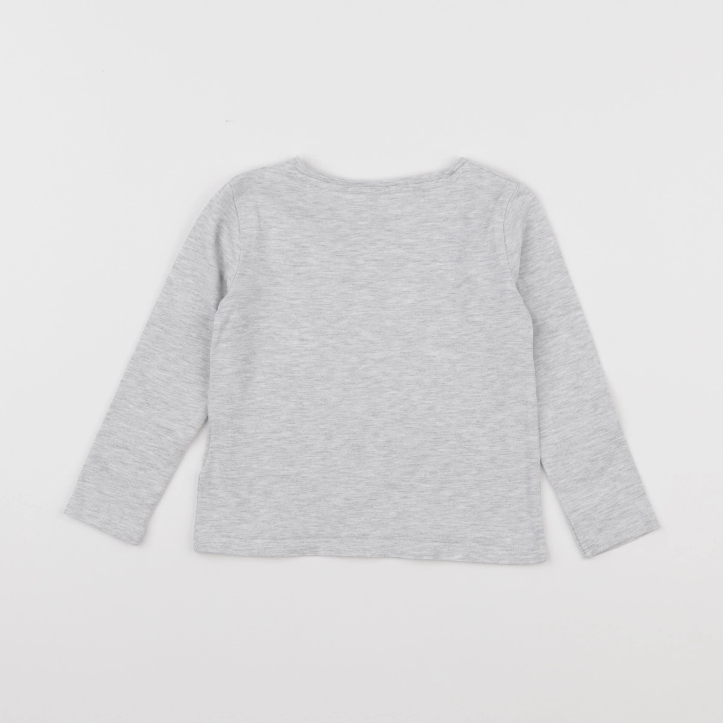 H&M - tee-shirt gris - 2/4 ans