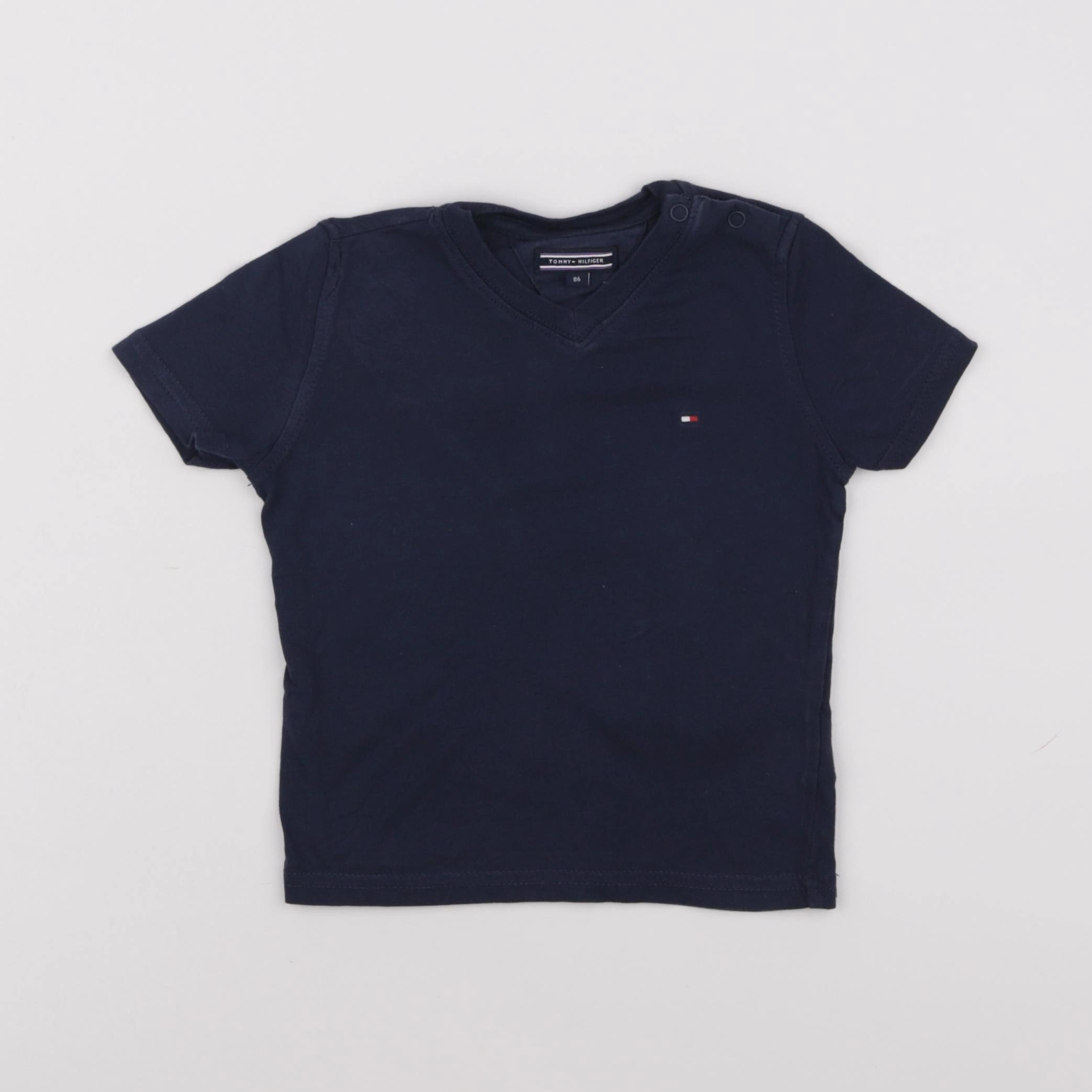 Tommy Hilfiger - tee-shirt bleu - 12/18 mois