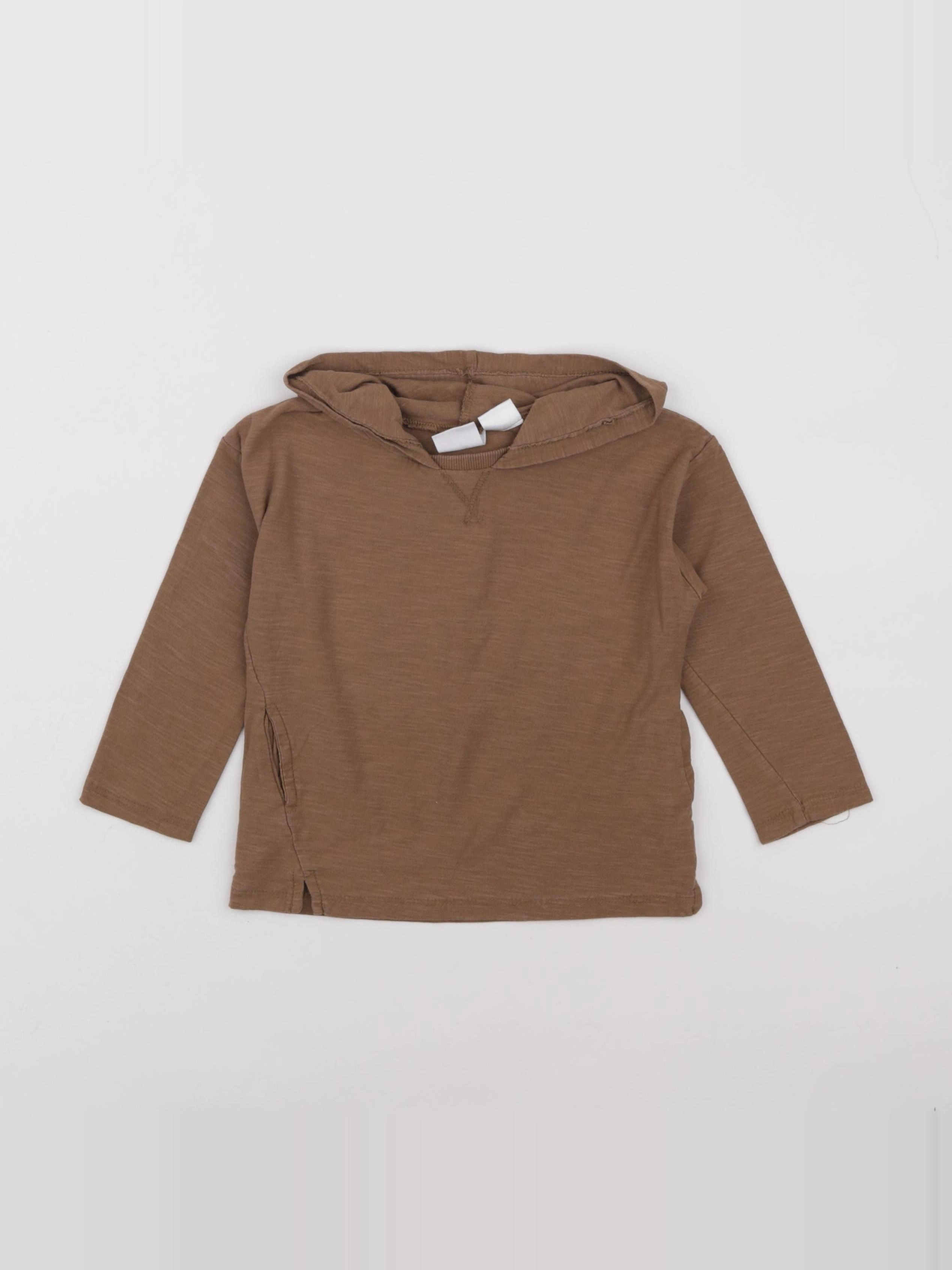 Zara - tee-shirt marron - 18/24 mois