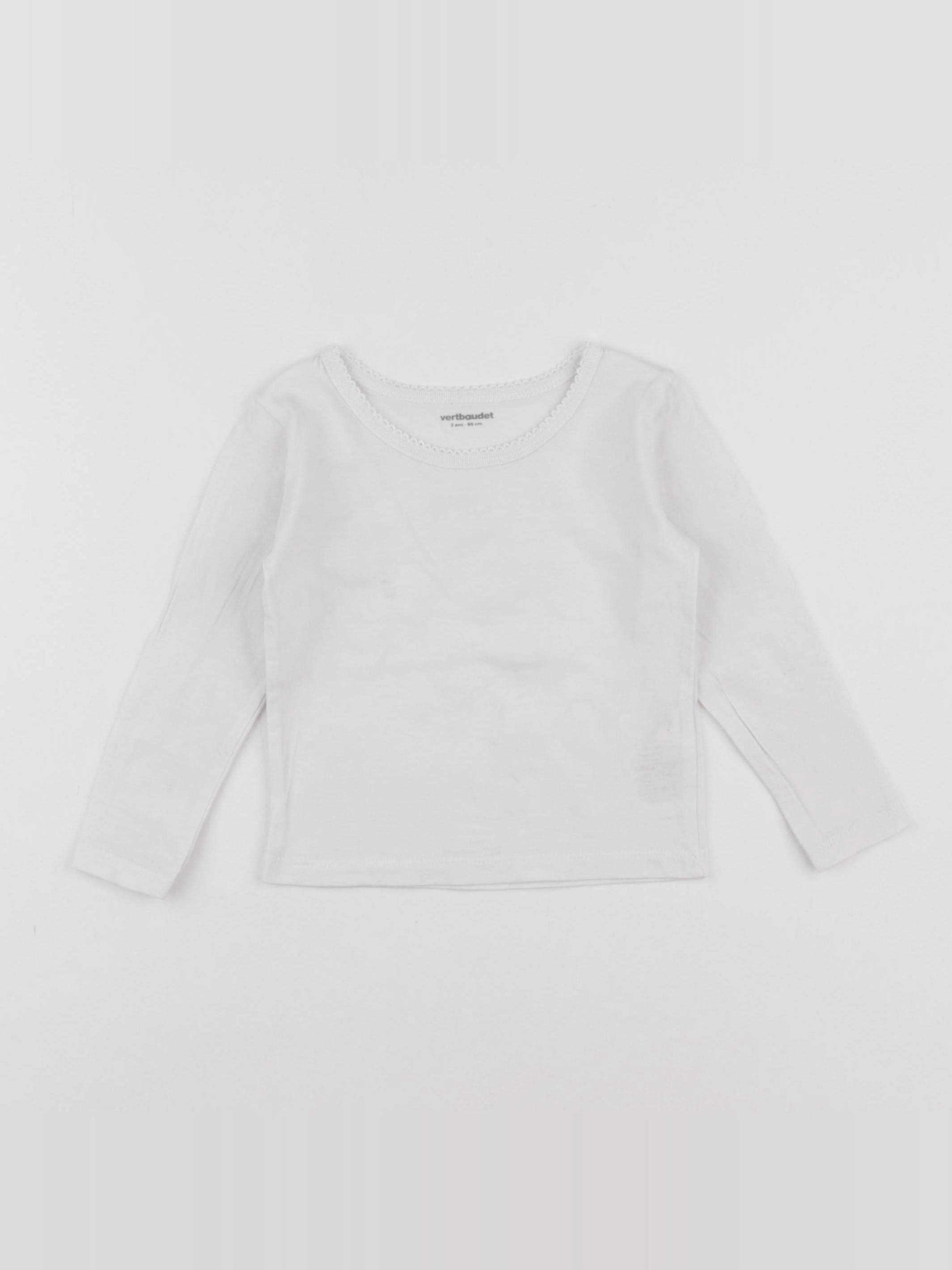 Petit Bateau - maillot de corps blanc - 2 ans