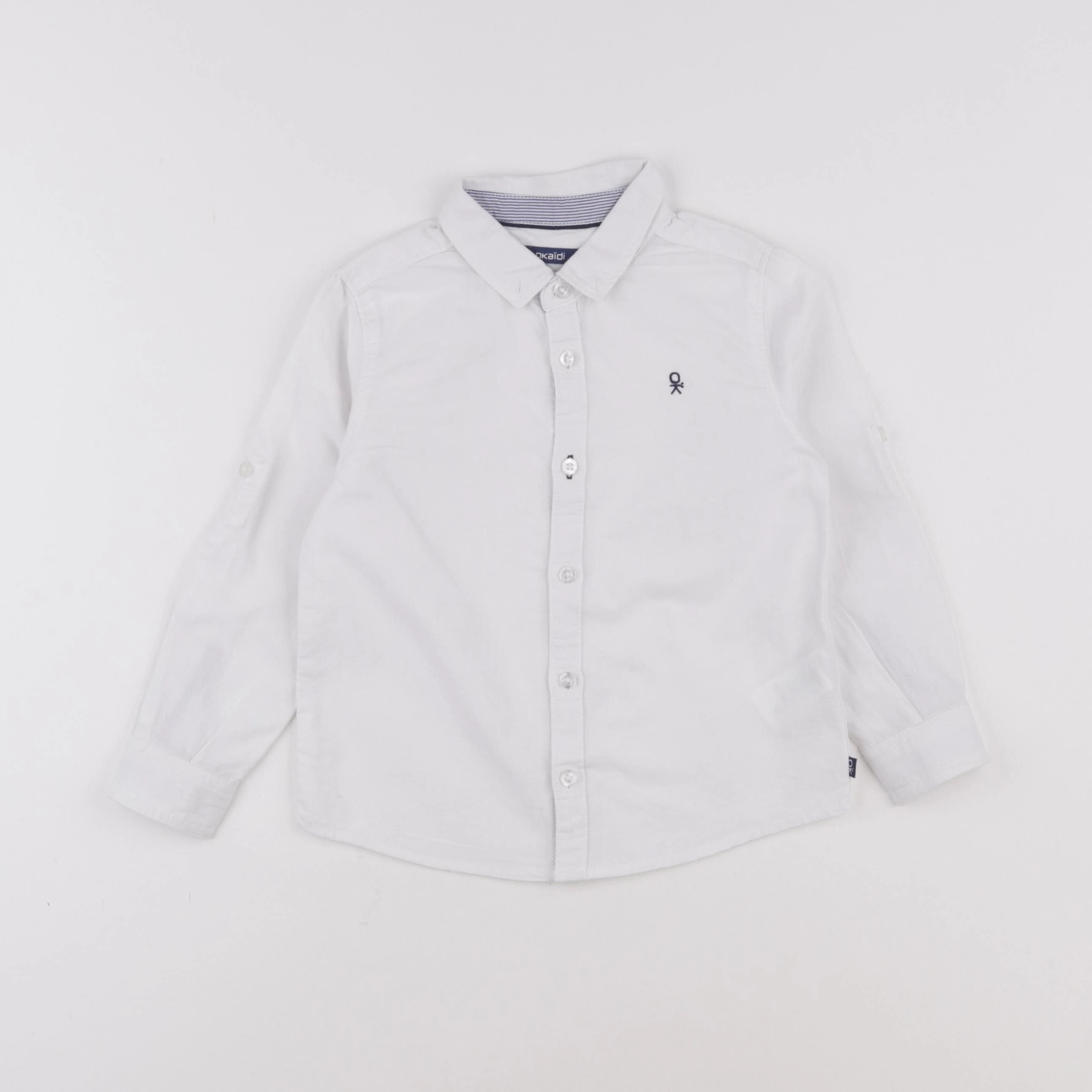 Okaidi - chemise blanc - 3 ans