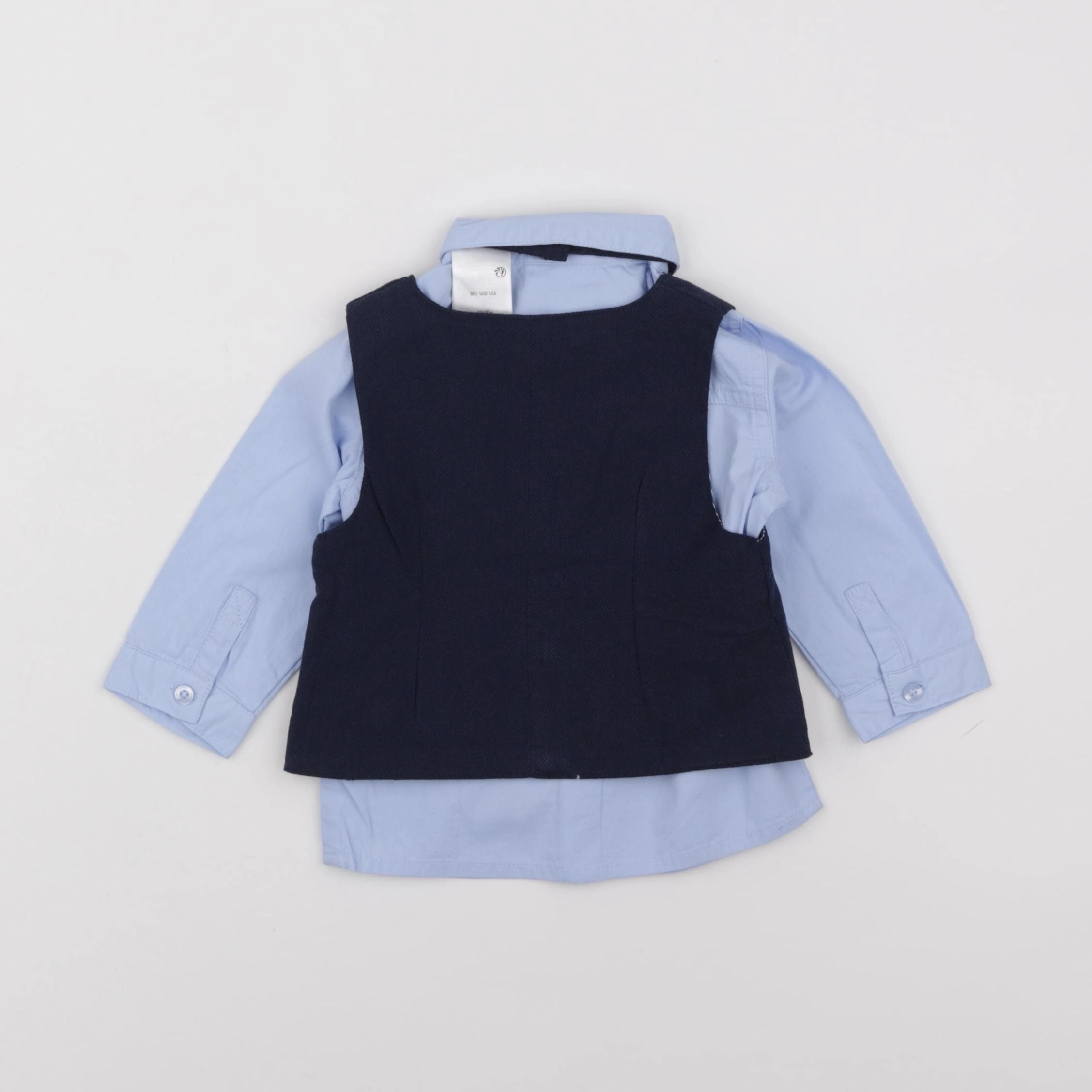 Vertbaudet - ensemble bleu - 9 mois