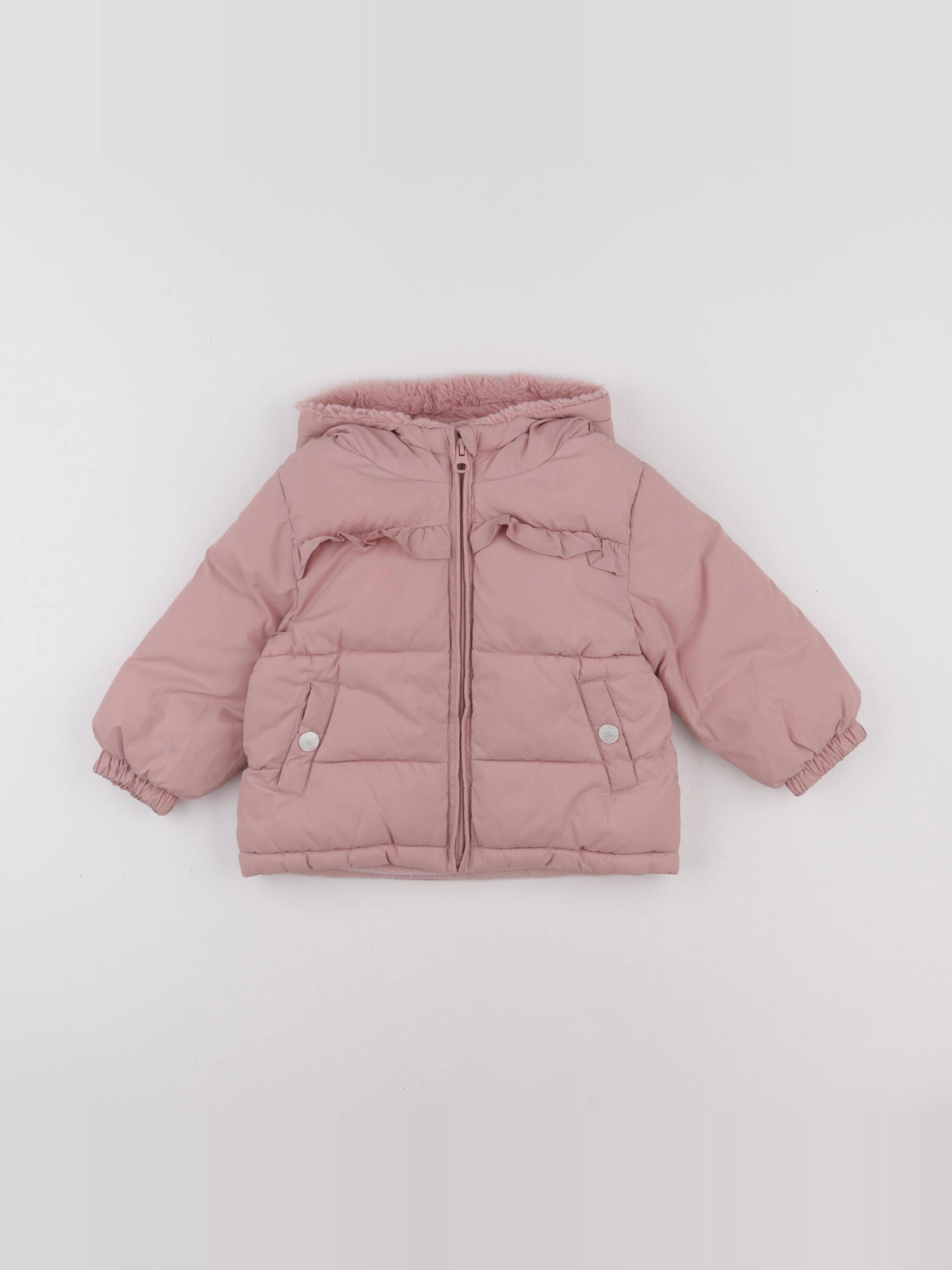 Mango - doudoune rose - 12/18 mois