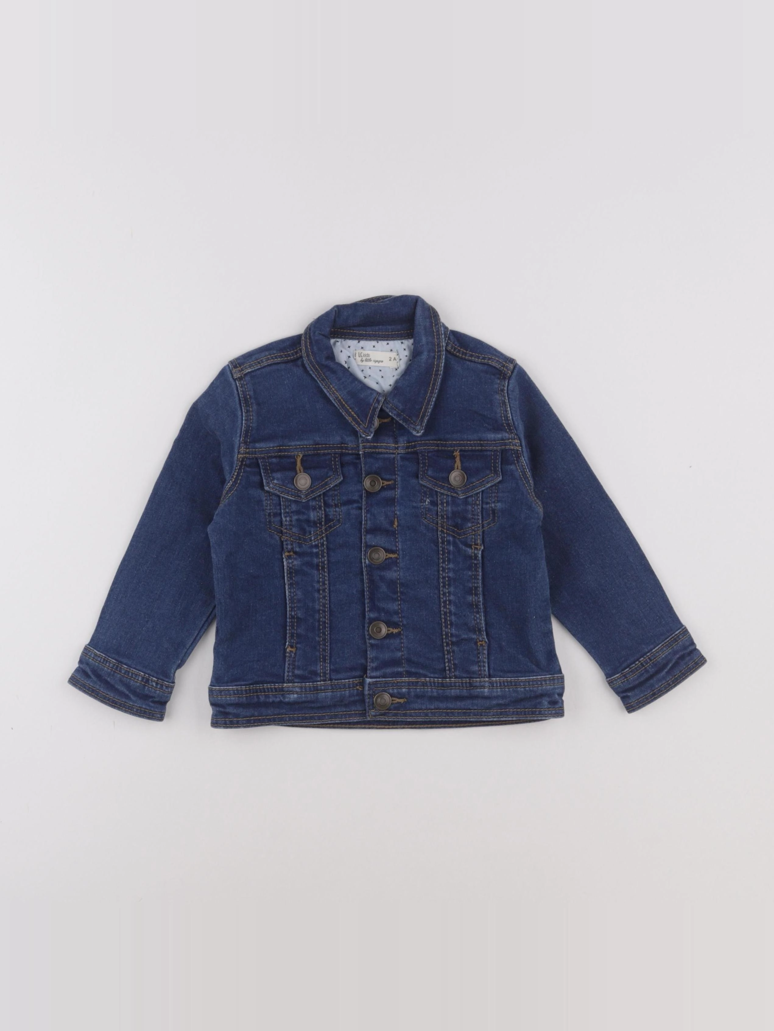 Little Cigogne - veste bleu - 2 ans