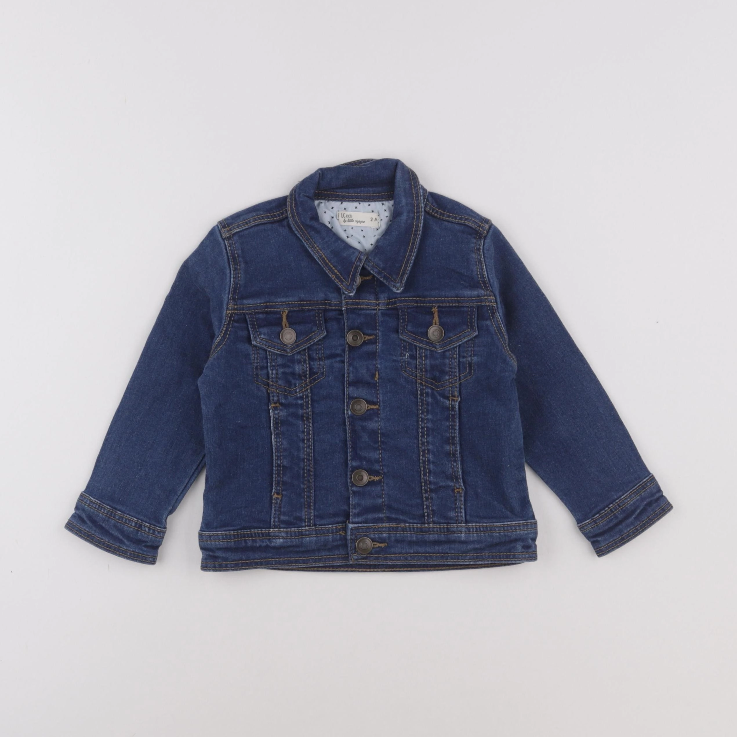 Little Cigogne - veste bleu - 2 ans