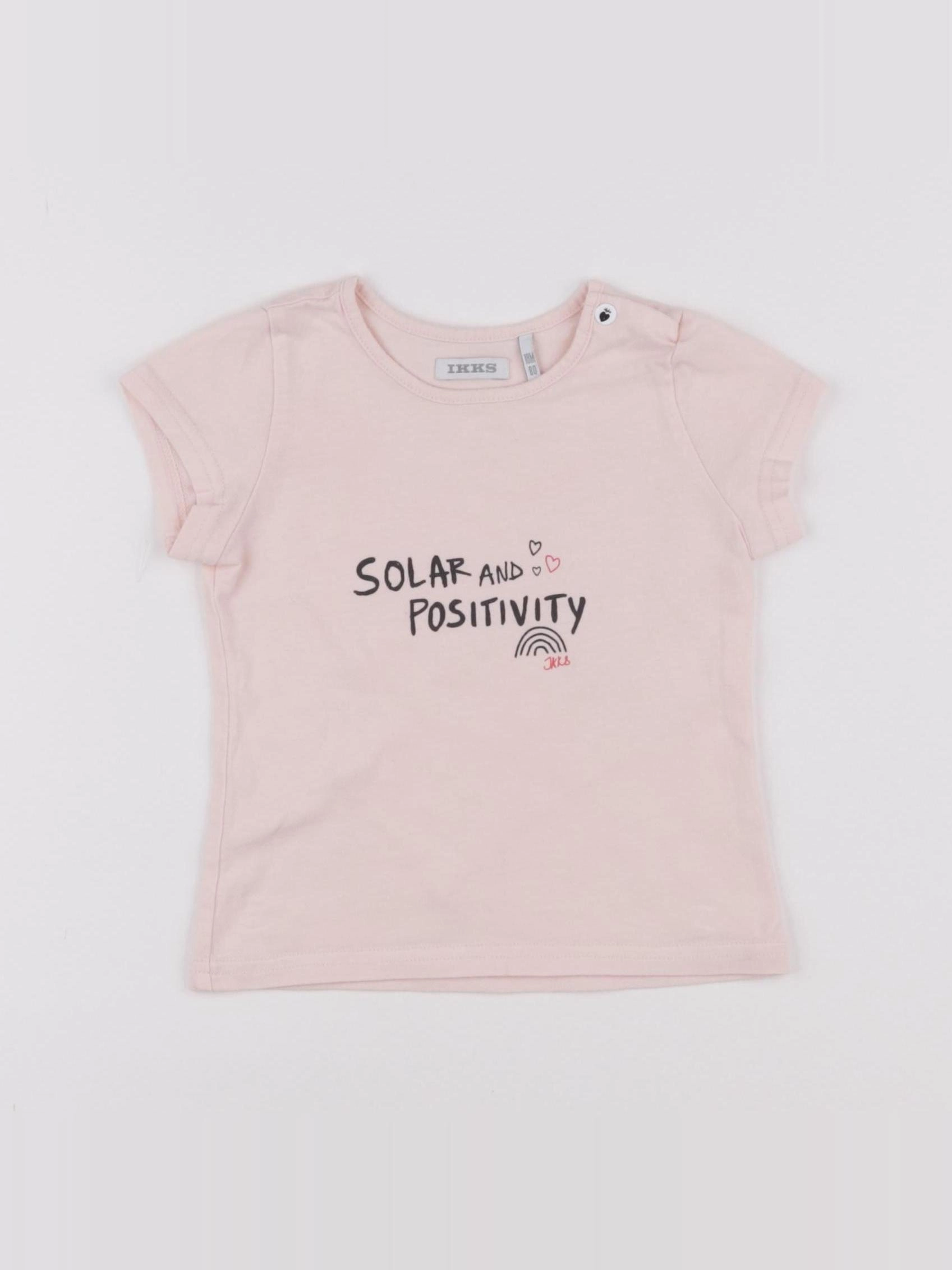 IKKS - tee-shirt rose - 18 mois