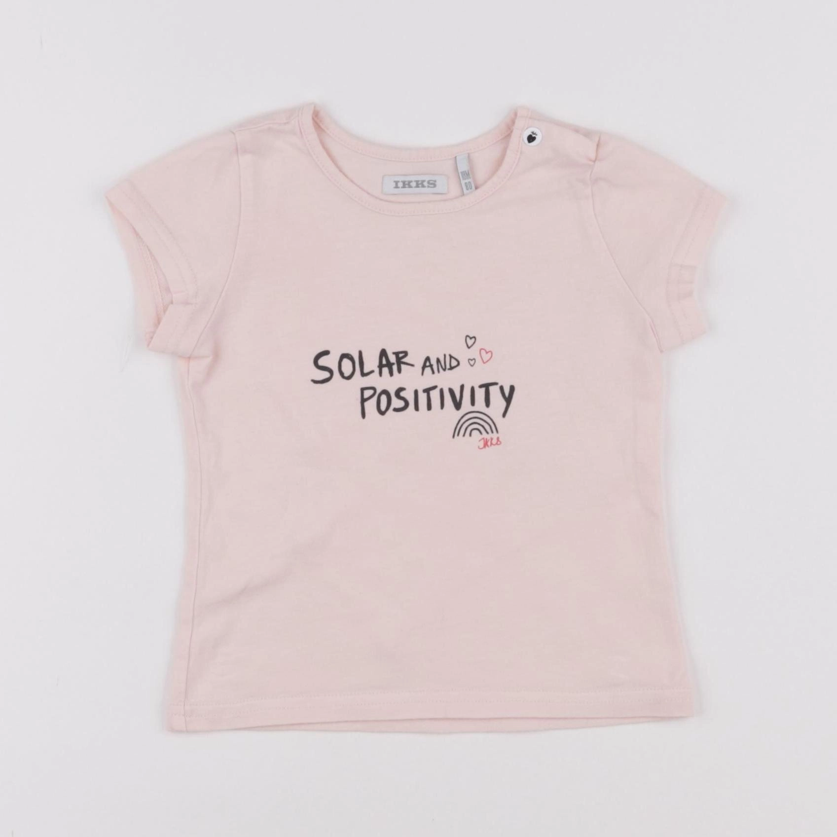 IKKS - tee-shirt rose - 18 mois