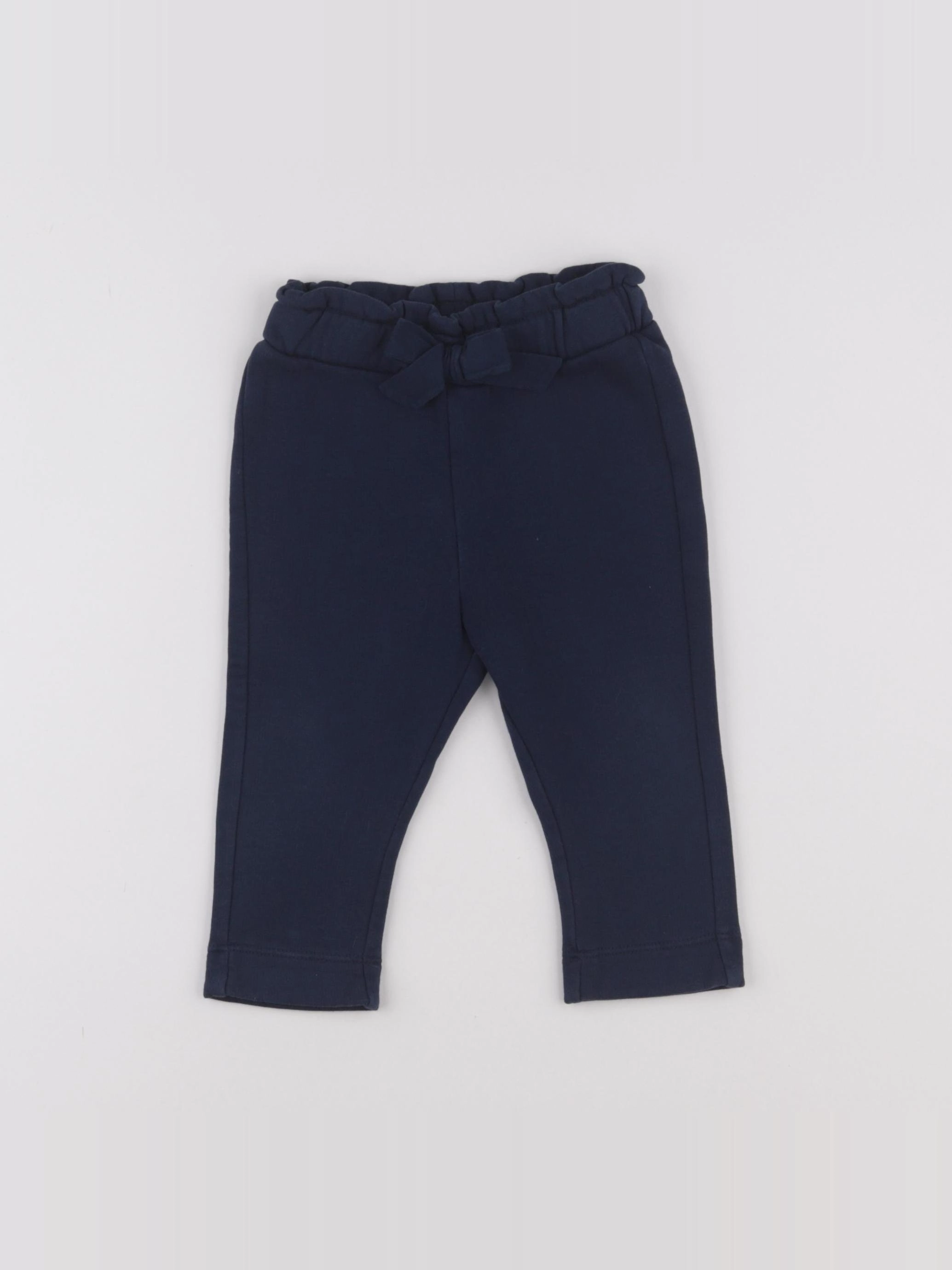 Tape à l'oeil - pantalon doublé bleu - 12 mois