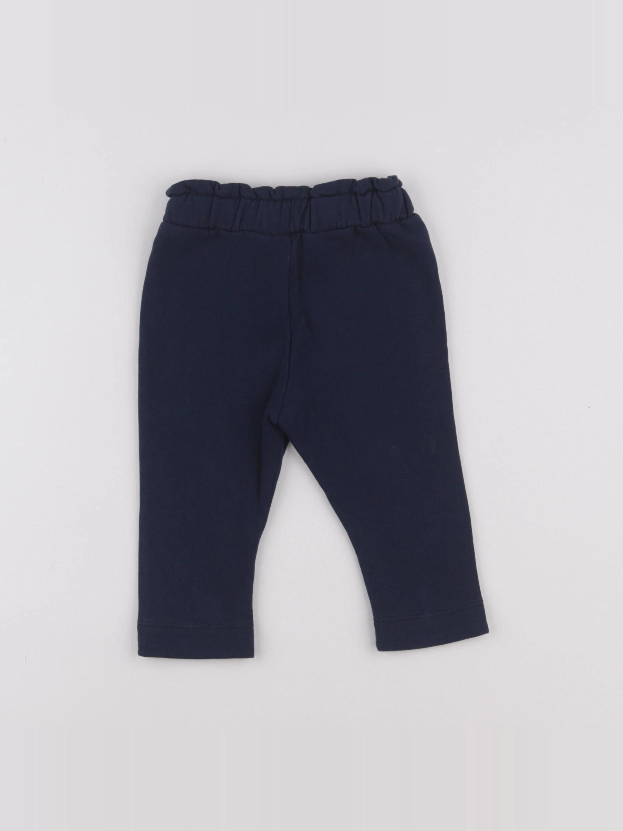 Tape à l'oeil - pantalon doublé bleu - 12 mois