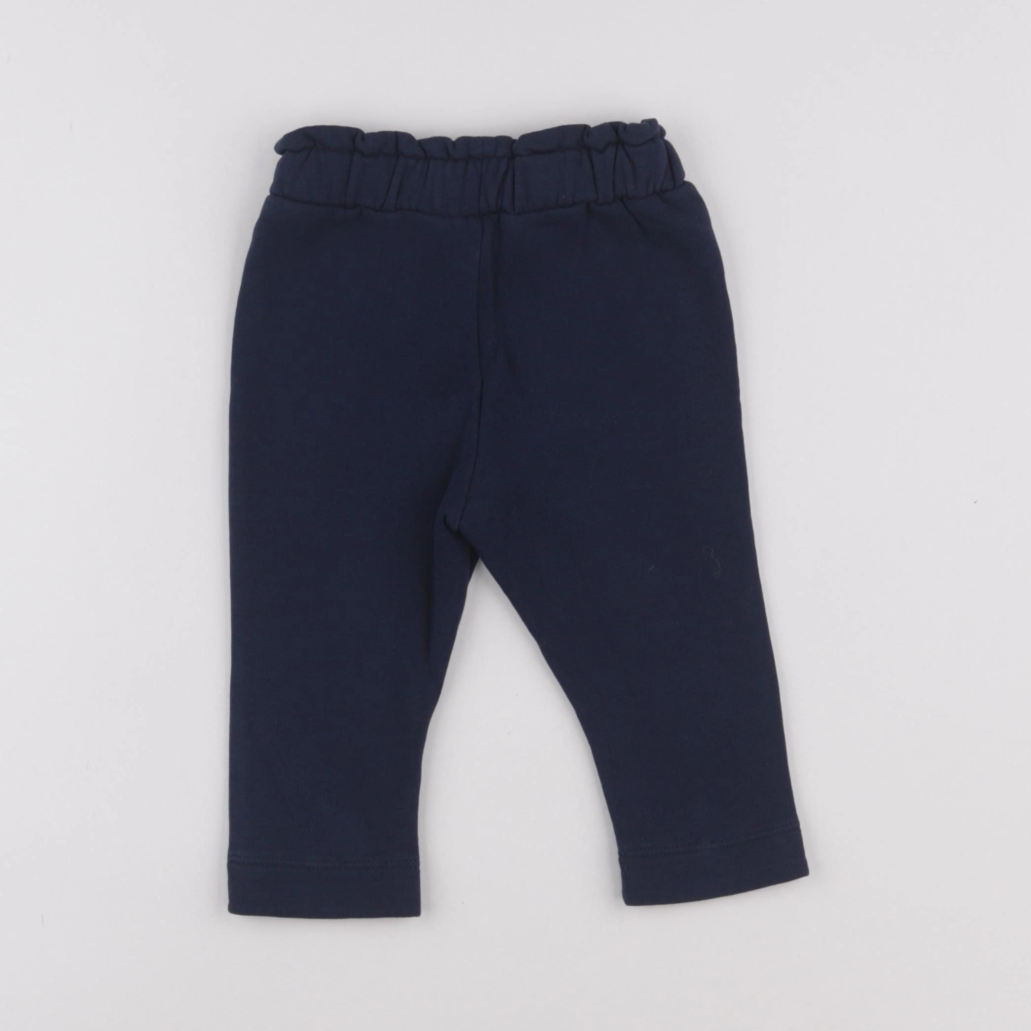 Tape à l'oeil - pantalon doublé bleu - 12 mois