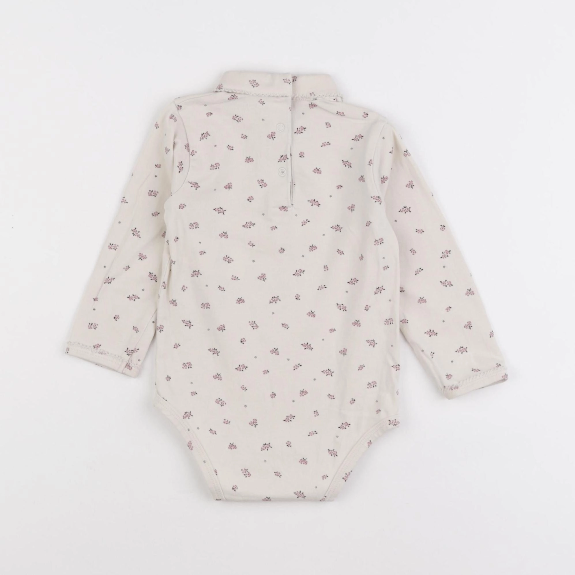 Vertbaudet - body à col beige - 18 mois