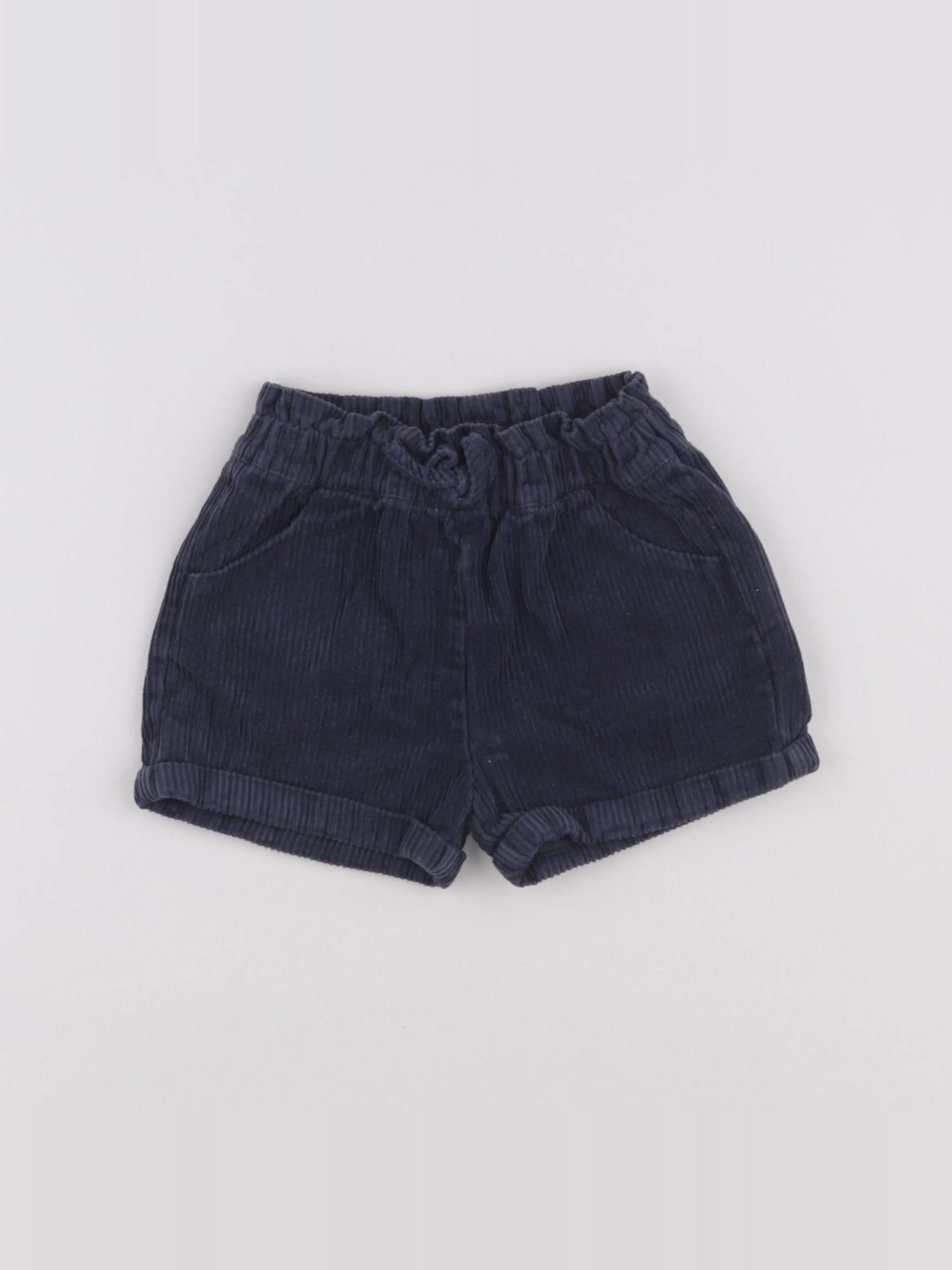 Vertbaudet - short bleu - 6/9 mois