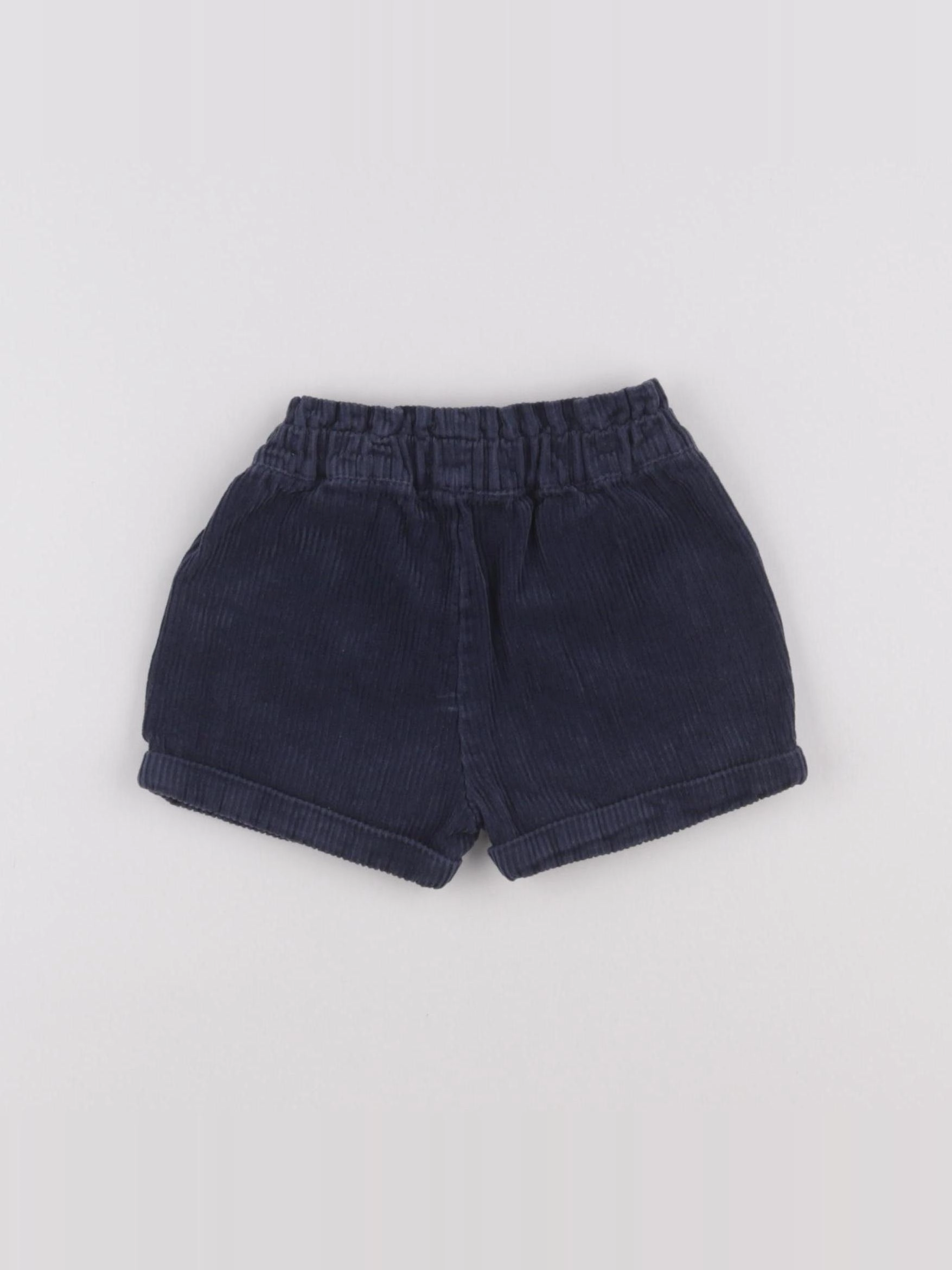 Vertbaudet - short bleu - 6/9 mois