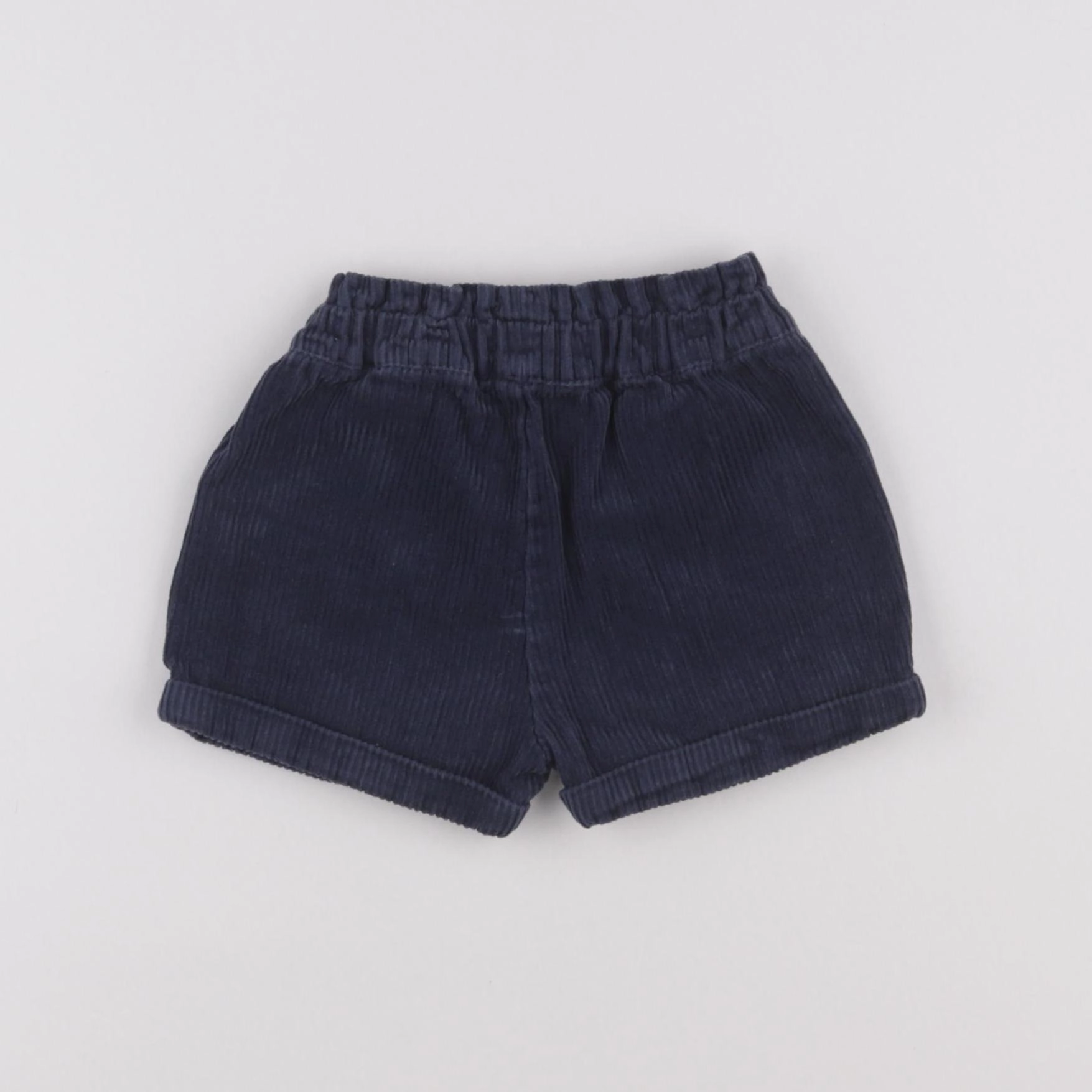 Vertbaudet - short bleu - 6/9 mois