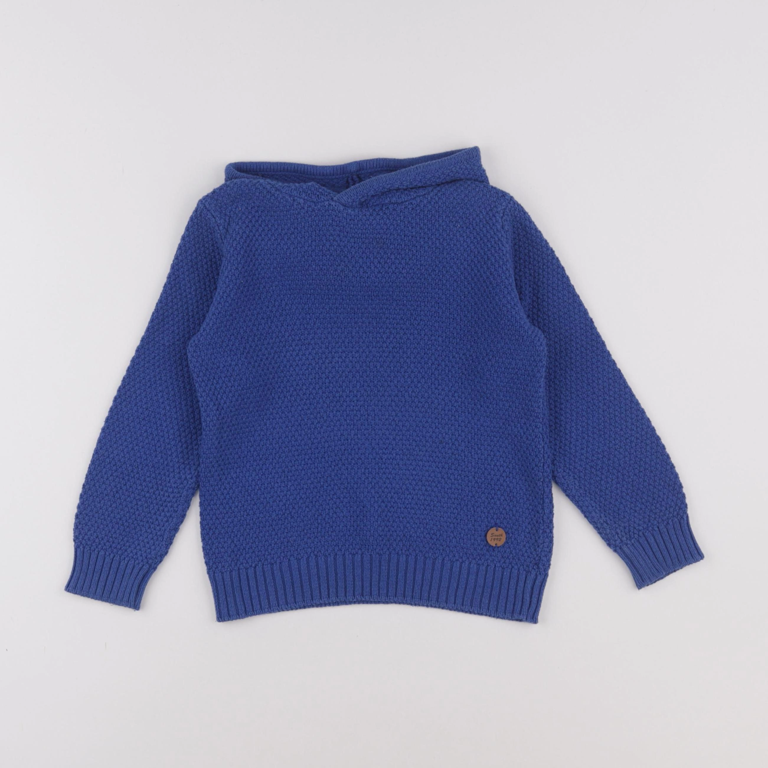 Eden & Victor - sweat bleu - 3 ans