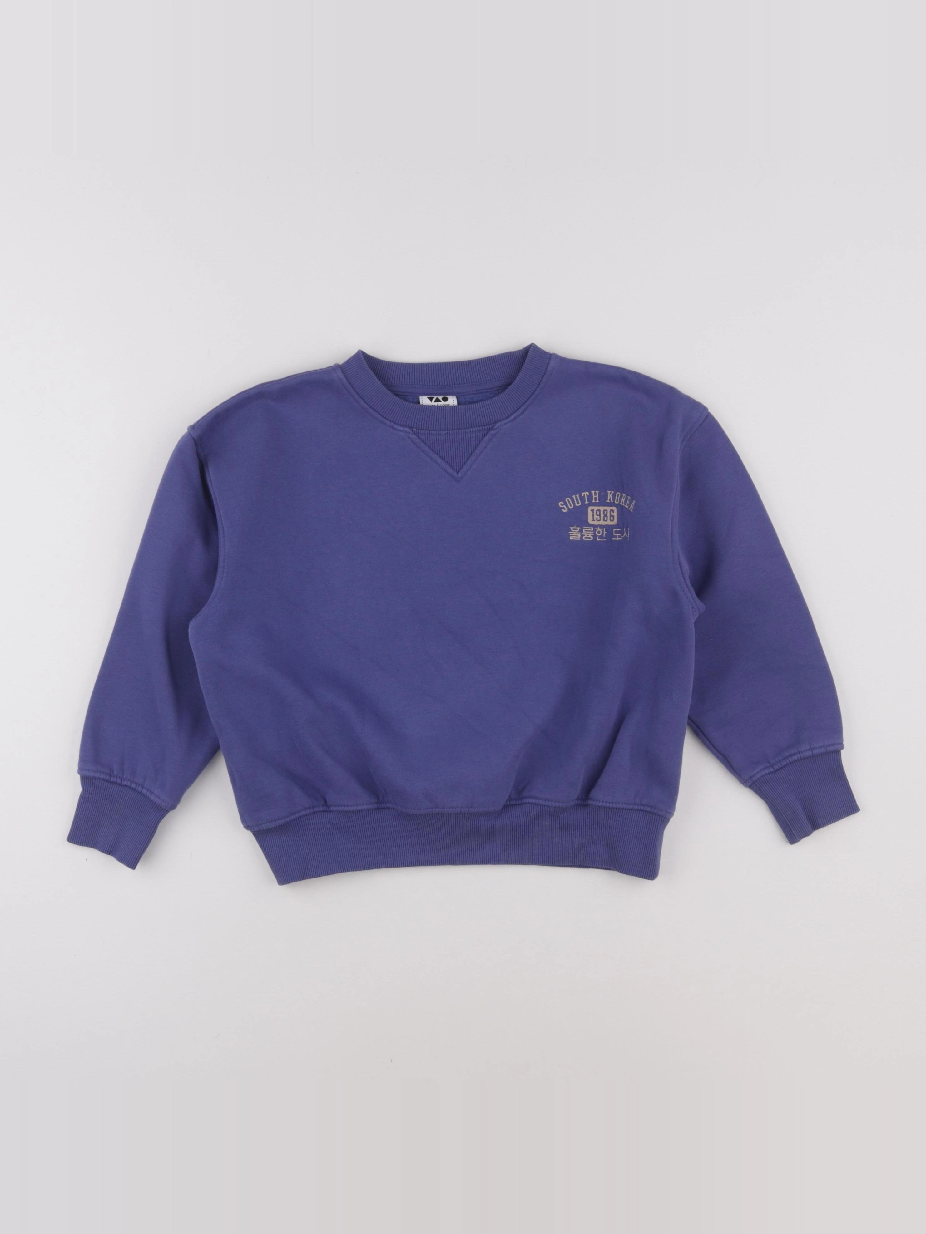 Tape à l'oeil - sweat imprimé au dos bleu - 6 ans