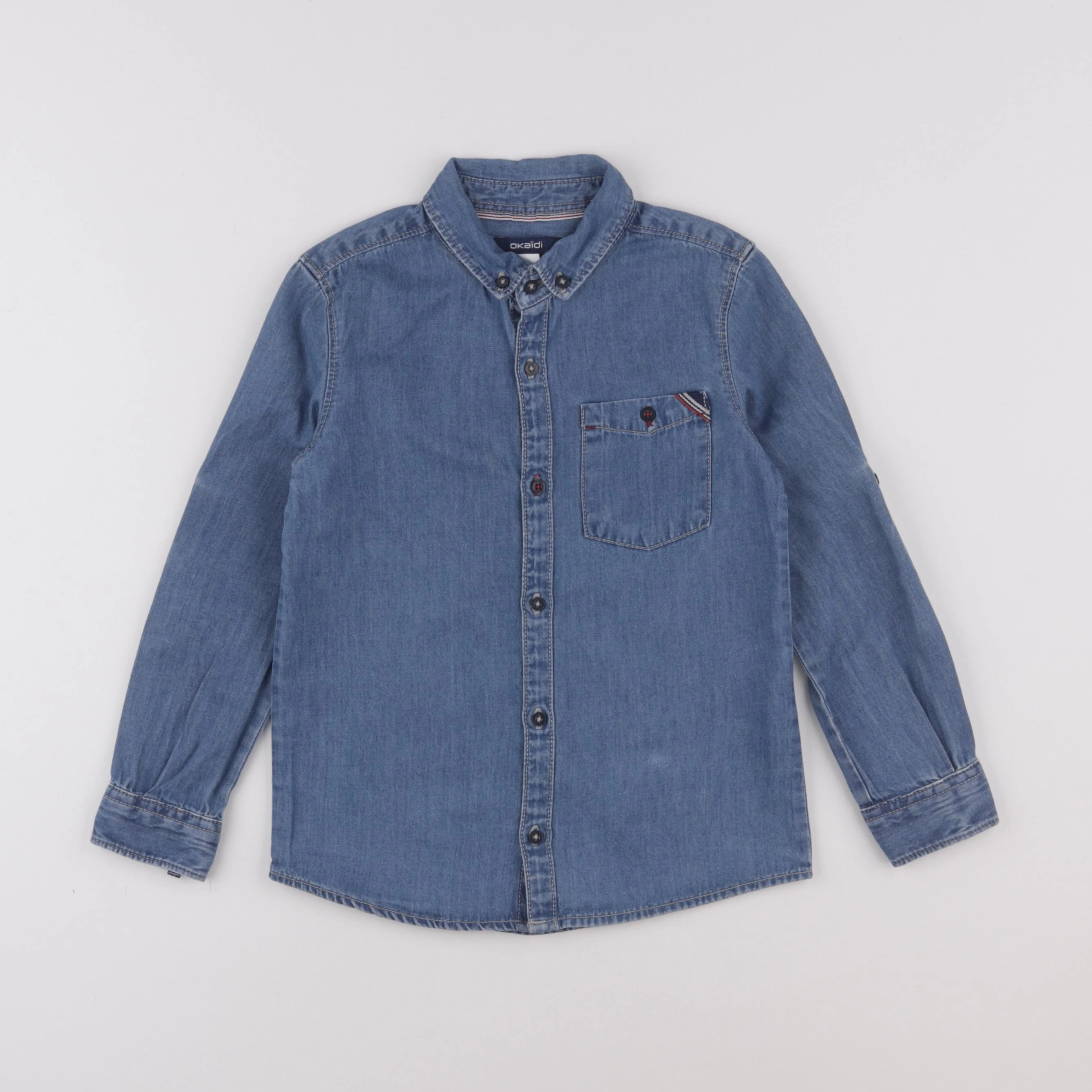 Okaidi - chemise bleu - 5 ans