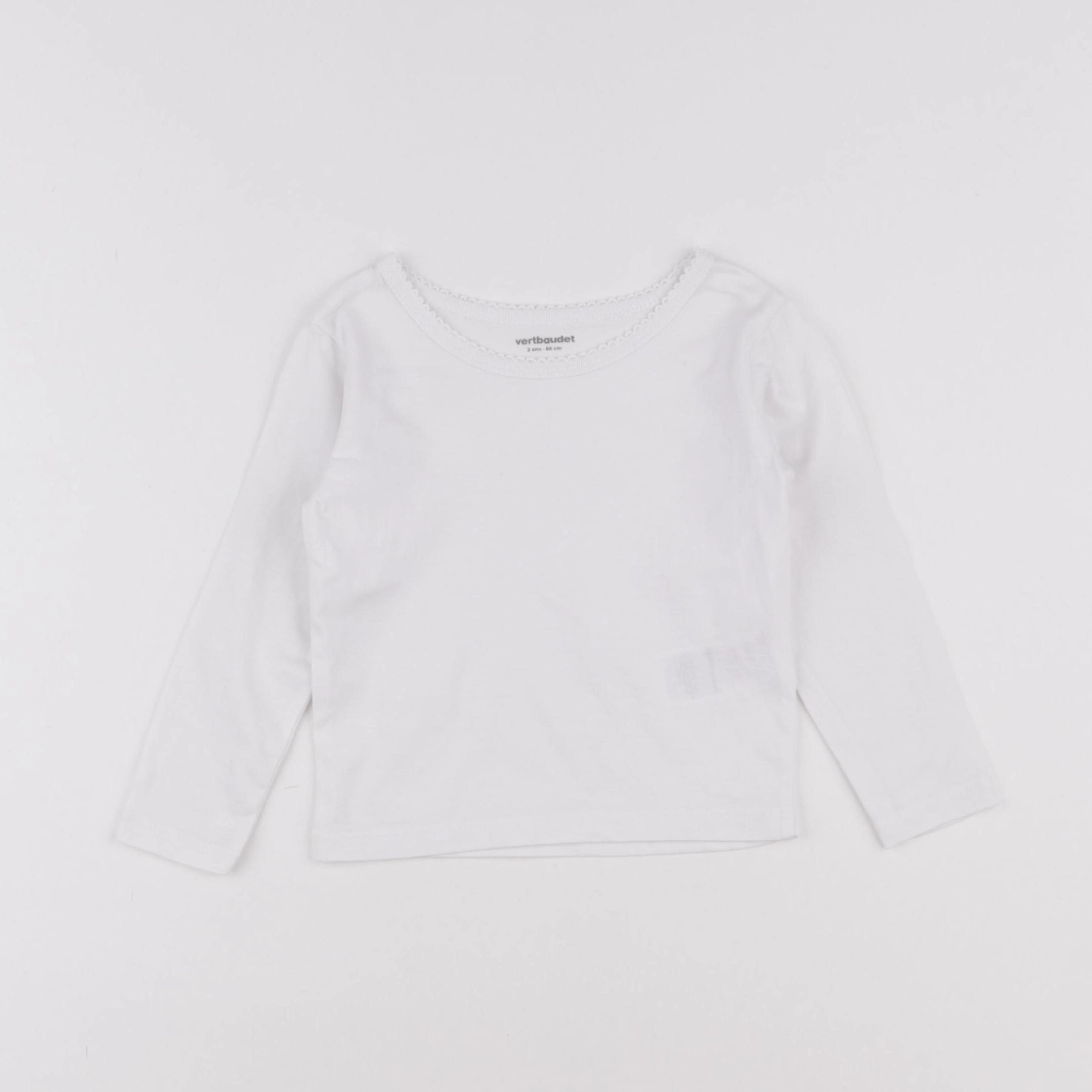 Vertbaudet - maillot de corps blanc - 2 ans