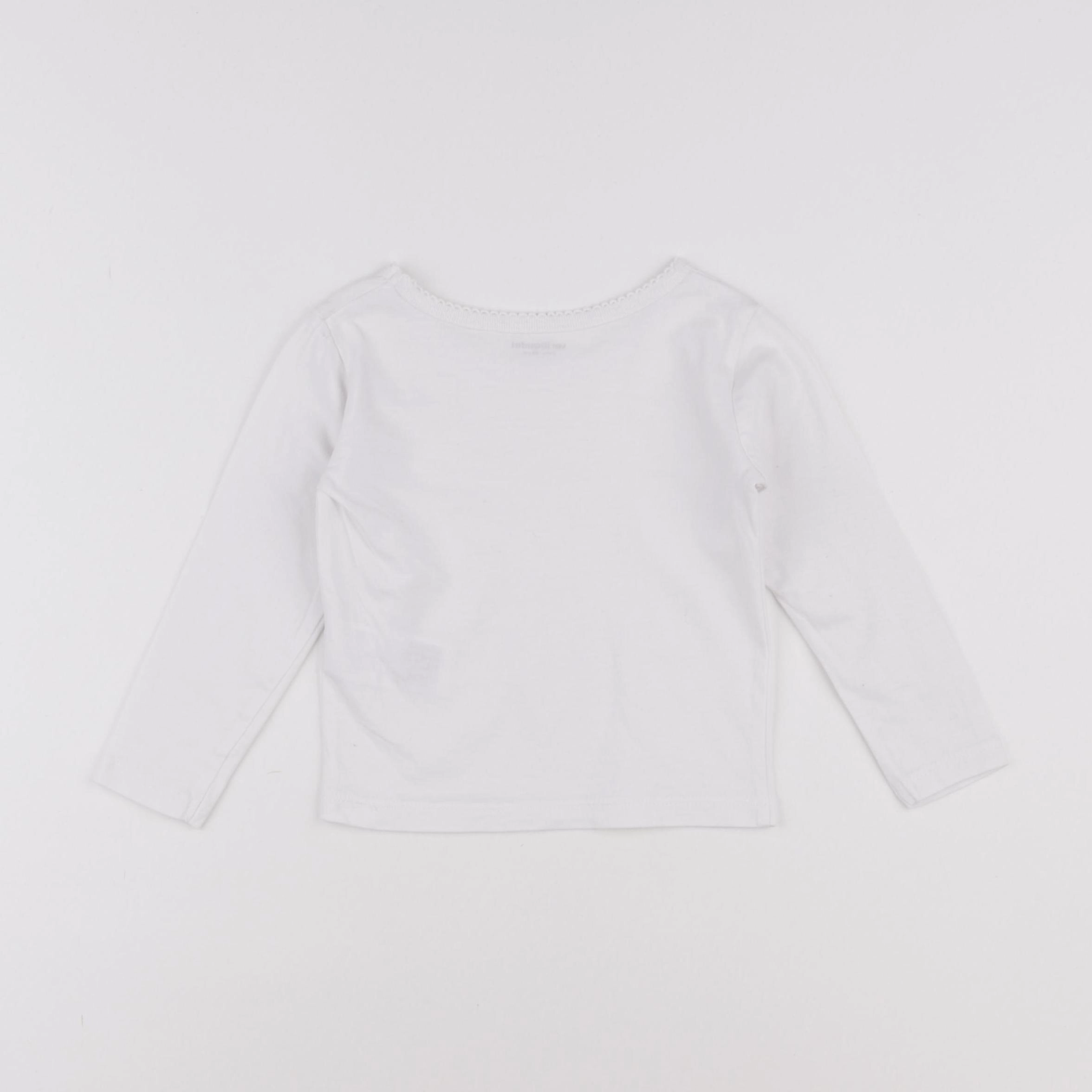 Vertbaudet - maillot de corps blanc - 2 ans