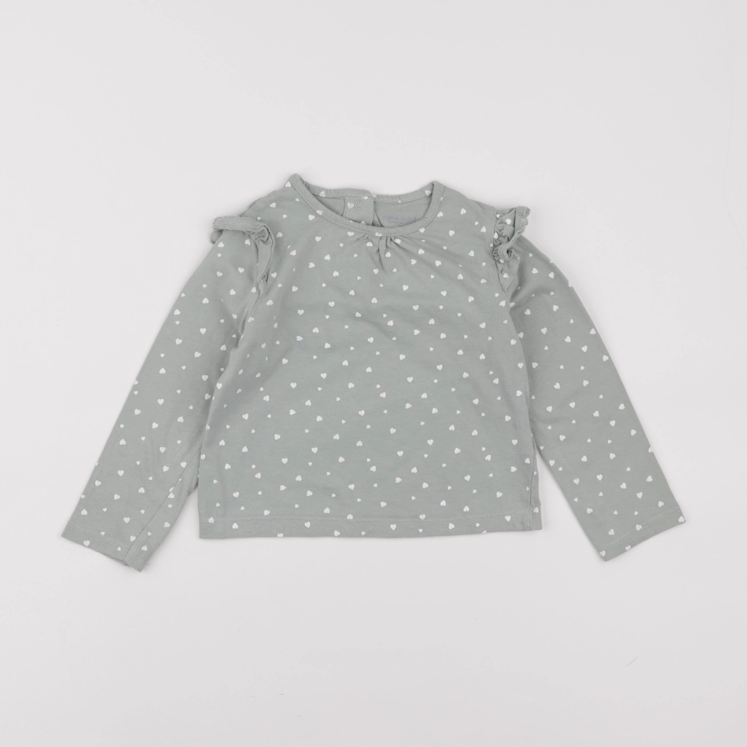 Vertbaudet - tee-shirt vert - 2 ans