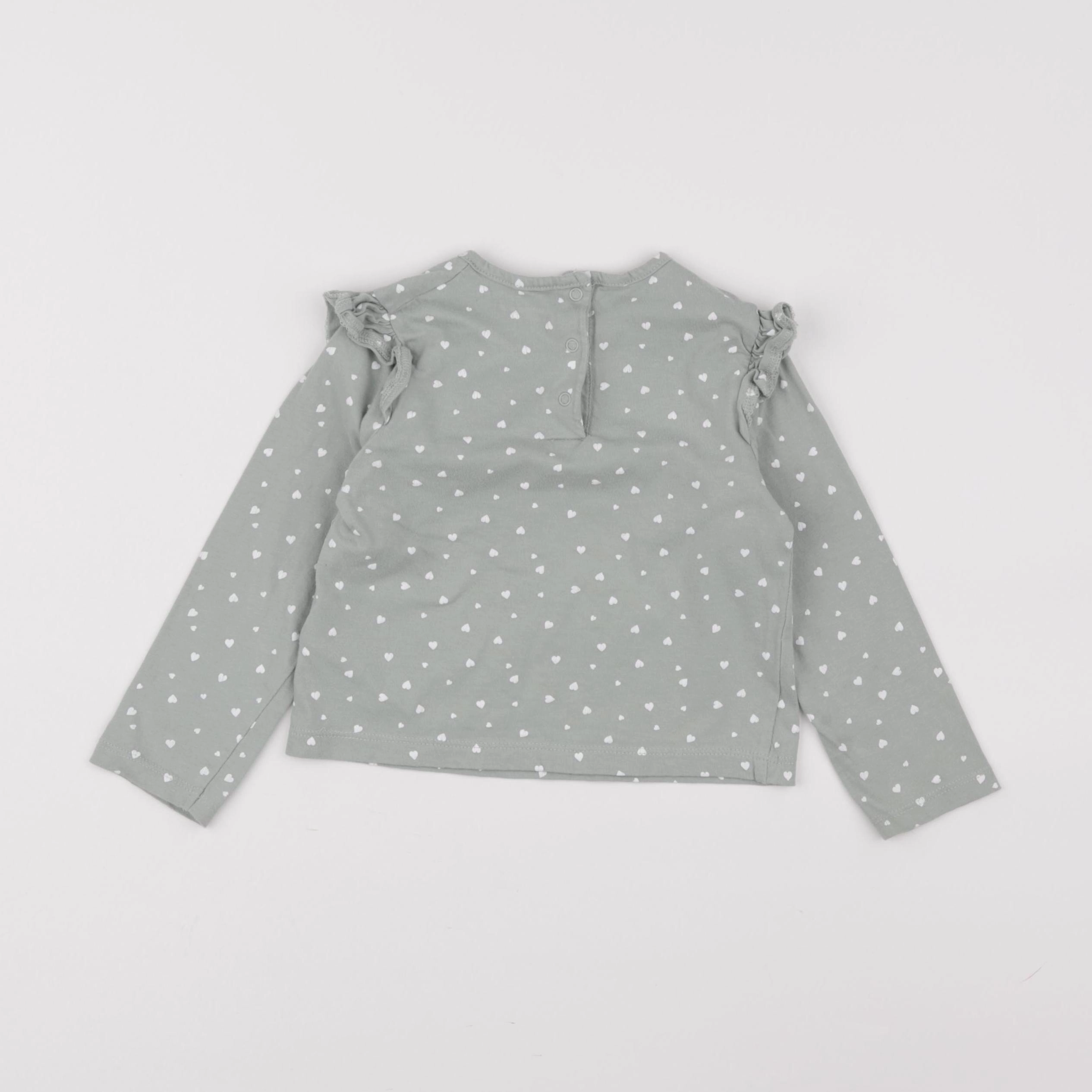 Vertbaudet - tee-shirt vert - 2 ans
