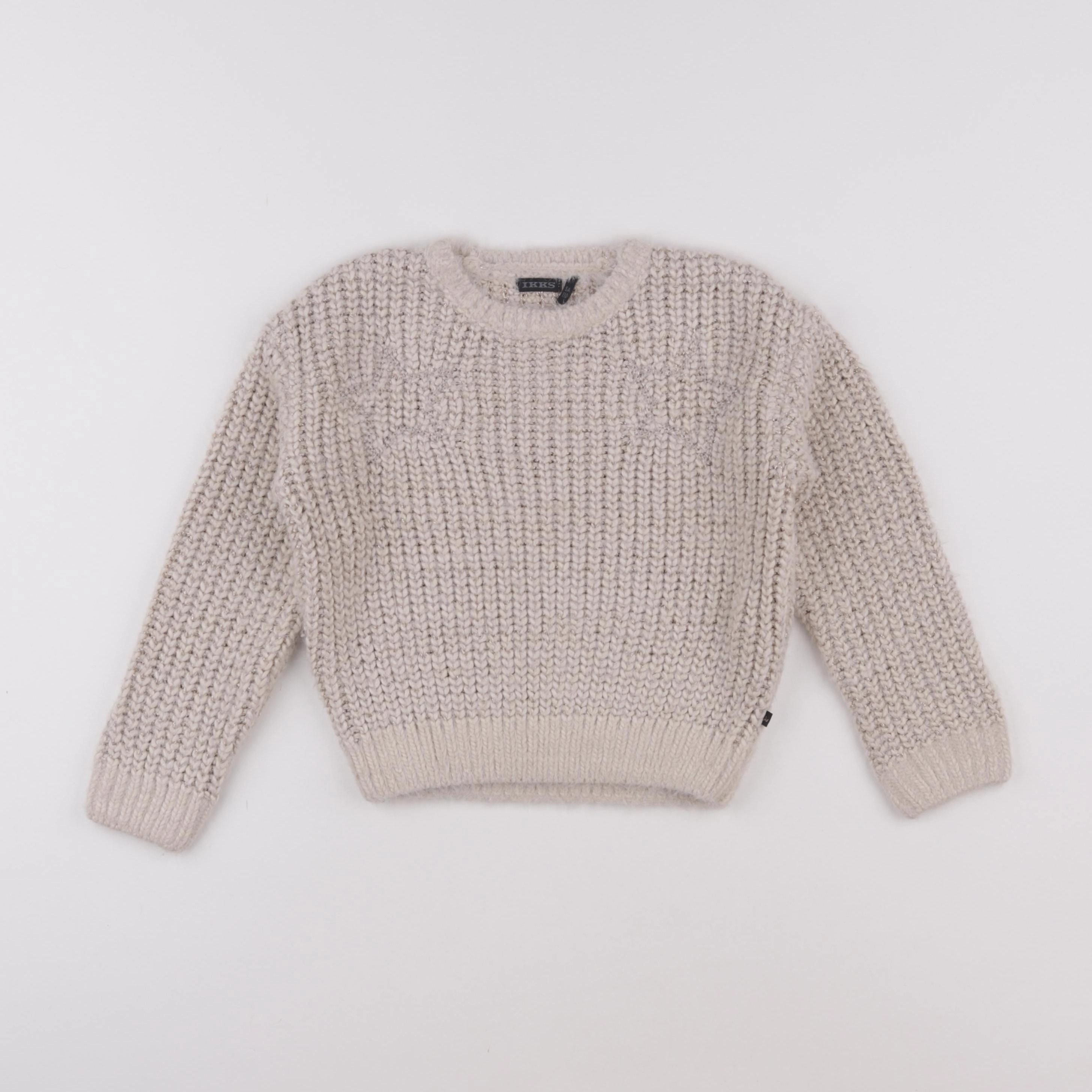 IKKS - pull blanc, or - 5 ans