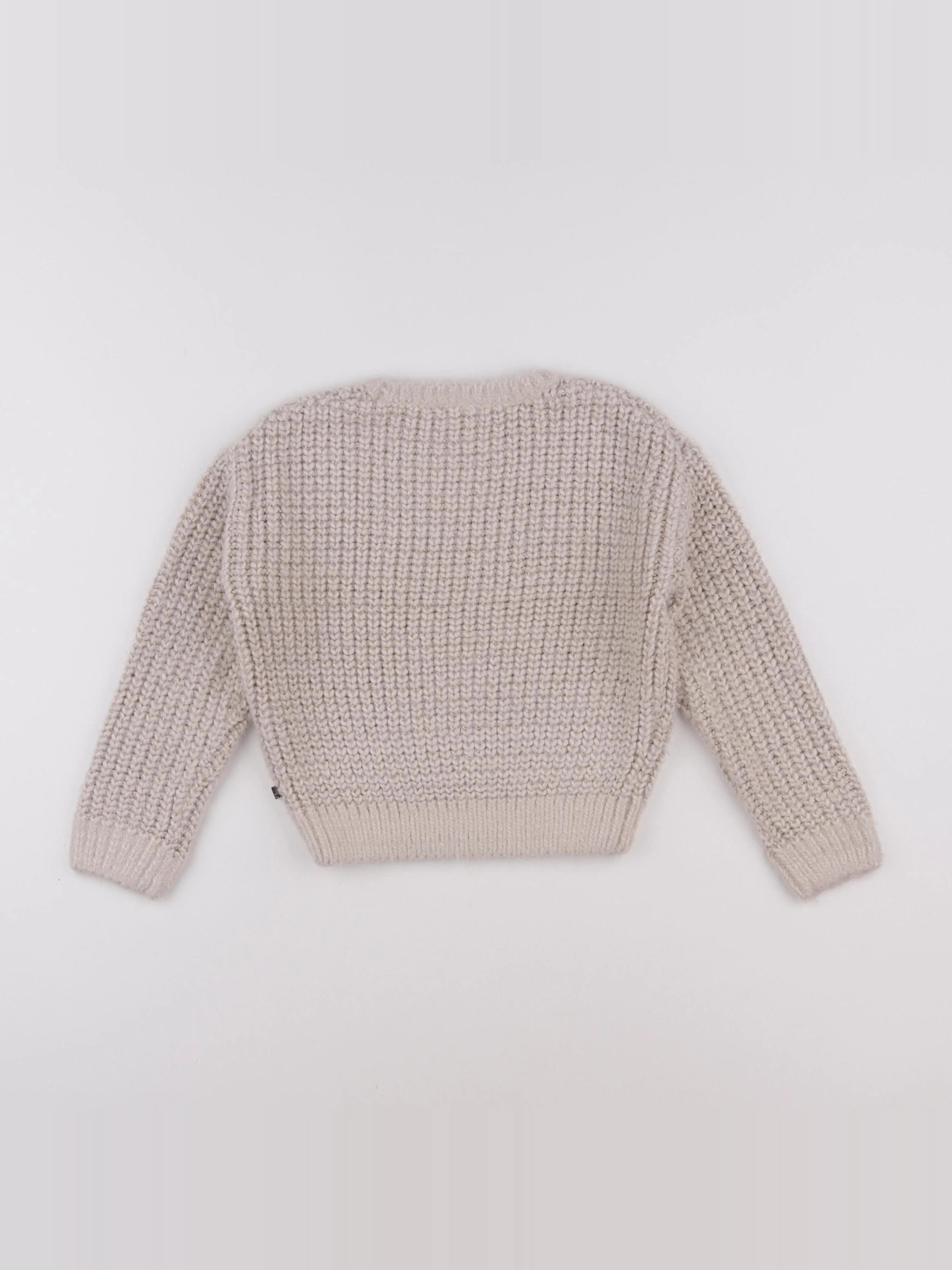 IKKS - pull blanc, or - 5 ans