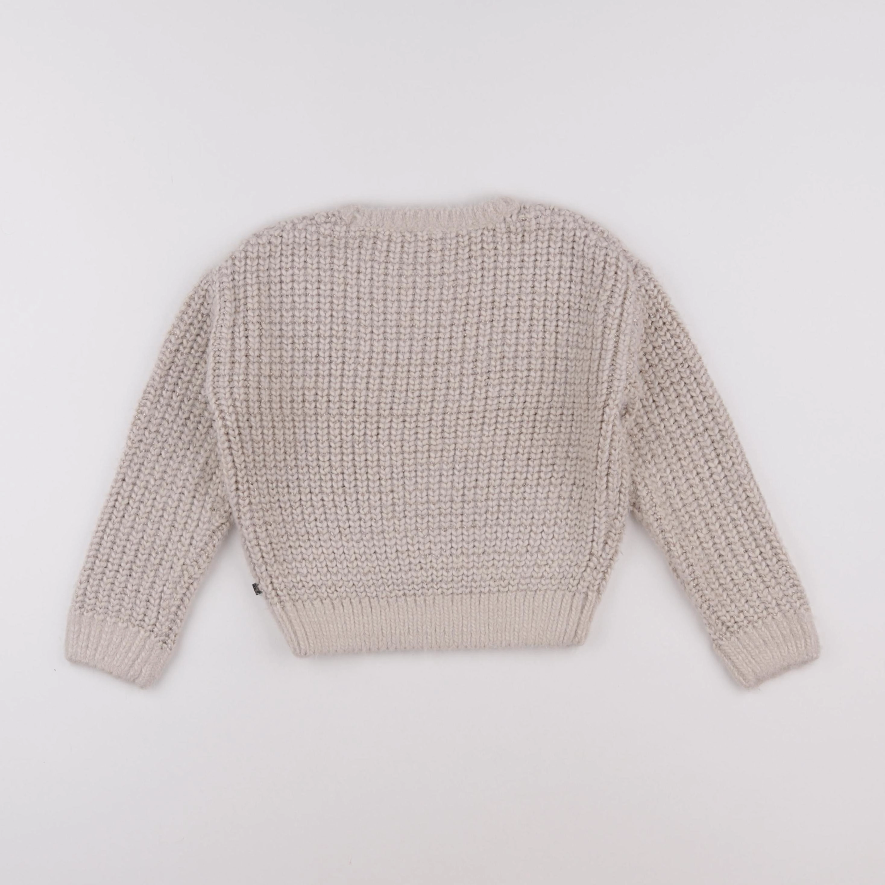 IKKS - pull blanc, or - 5 ans