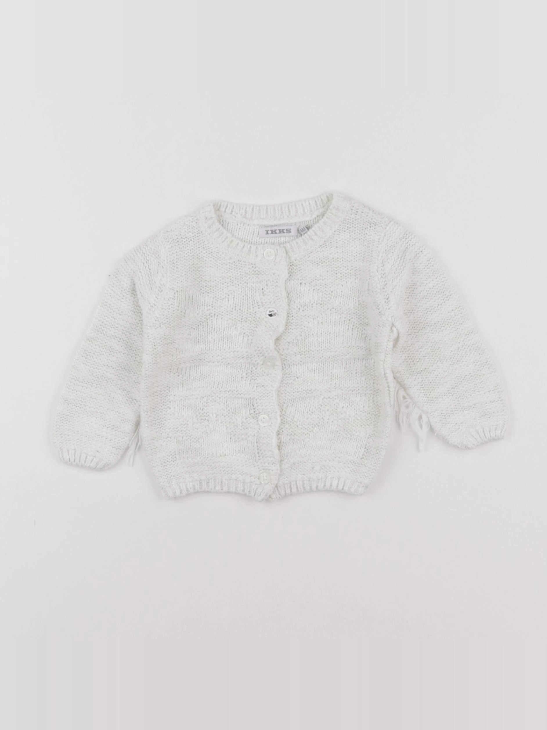 IKKS - gilet blanc, or - 6 mois