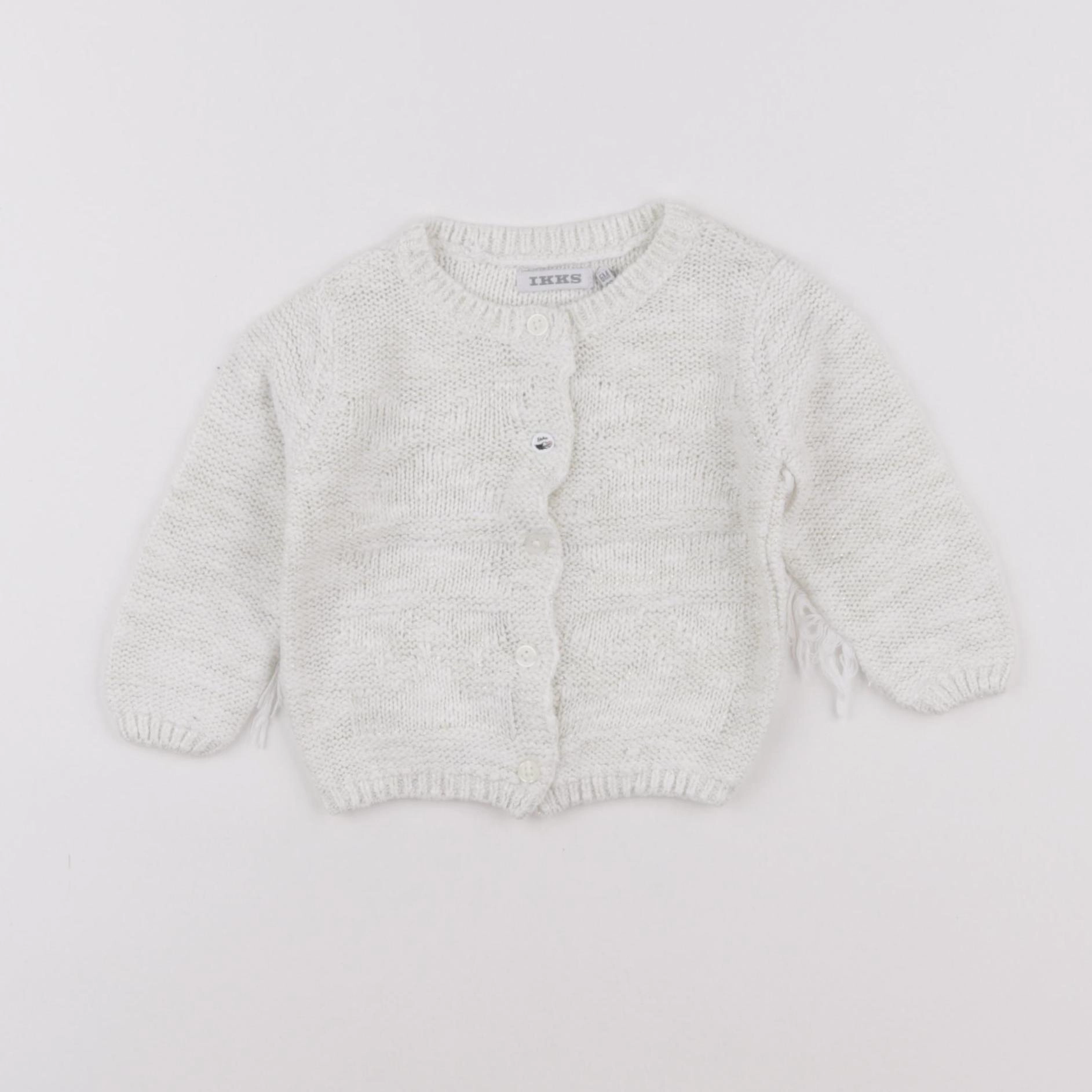 IKKS - gilet blanc, or - 6 mois