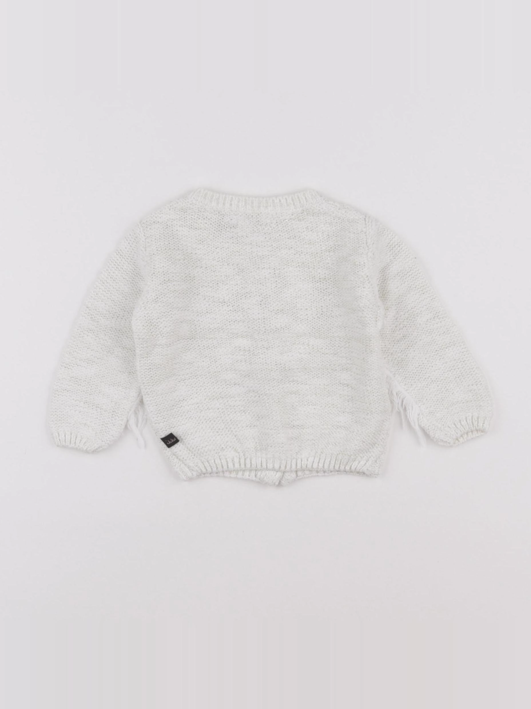 IKKS - gilet blanc, or - 6 mois