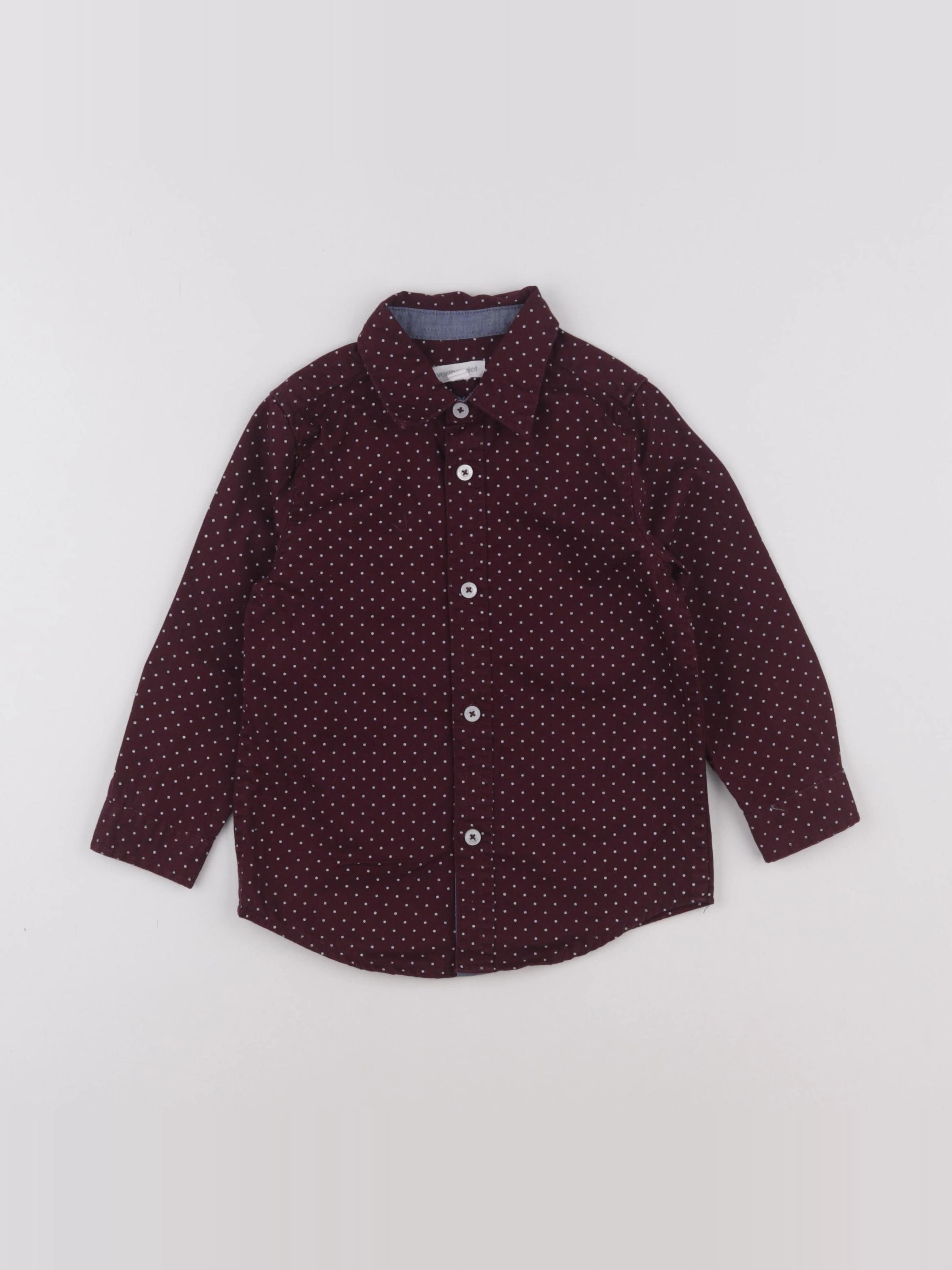Vertbaudet - chemise rouge - 3 ans