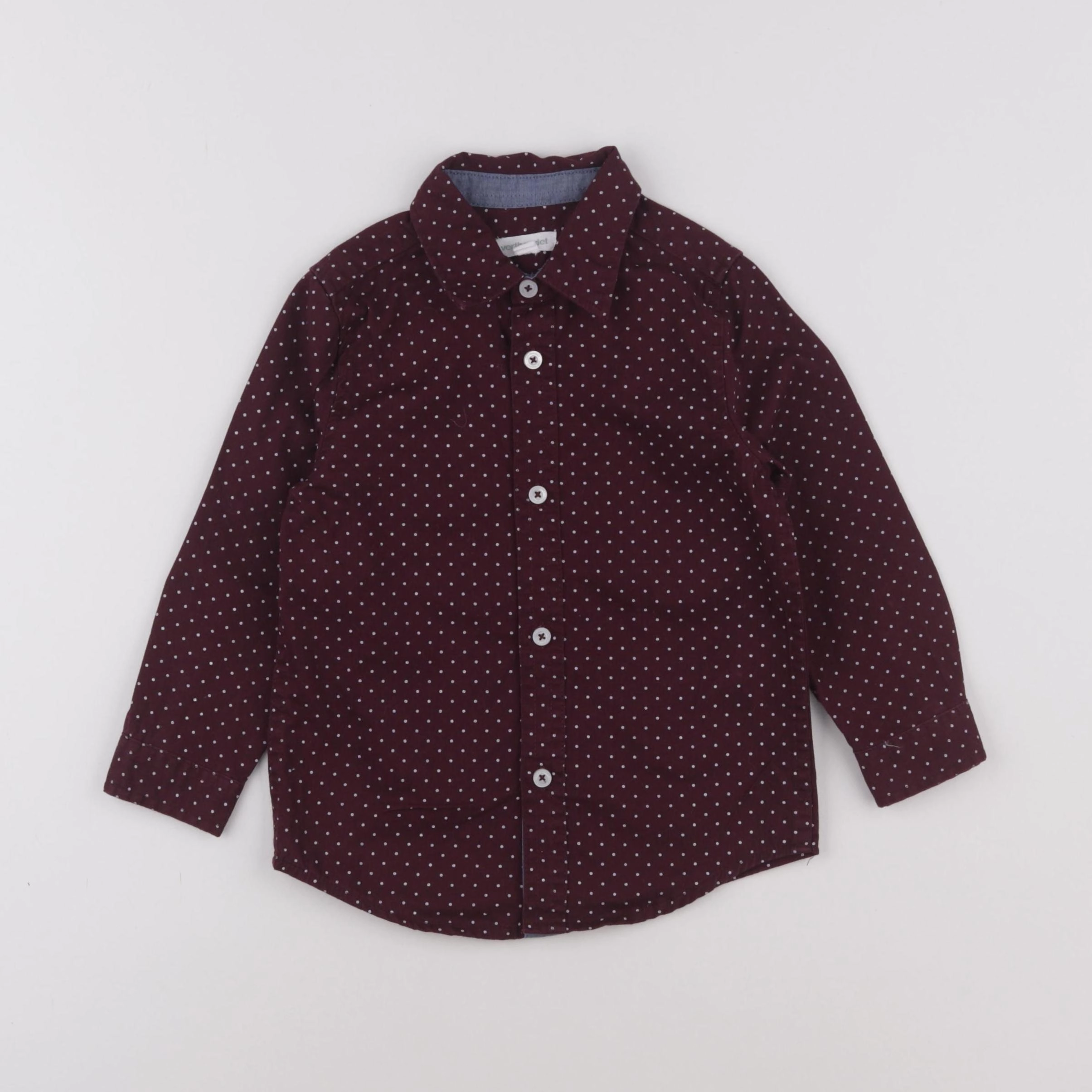 Vertbaudet - chemise rouge - 3 ans