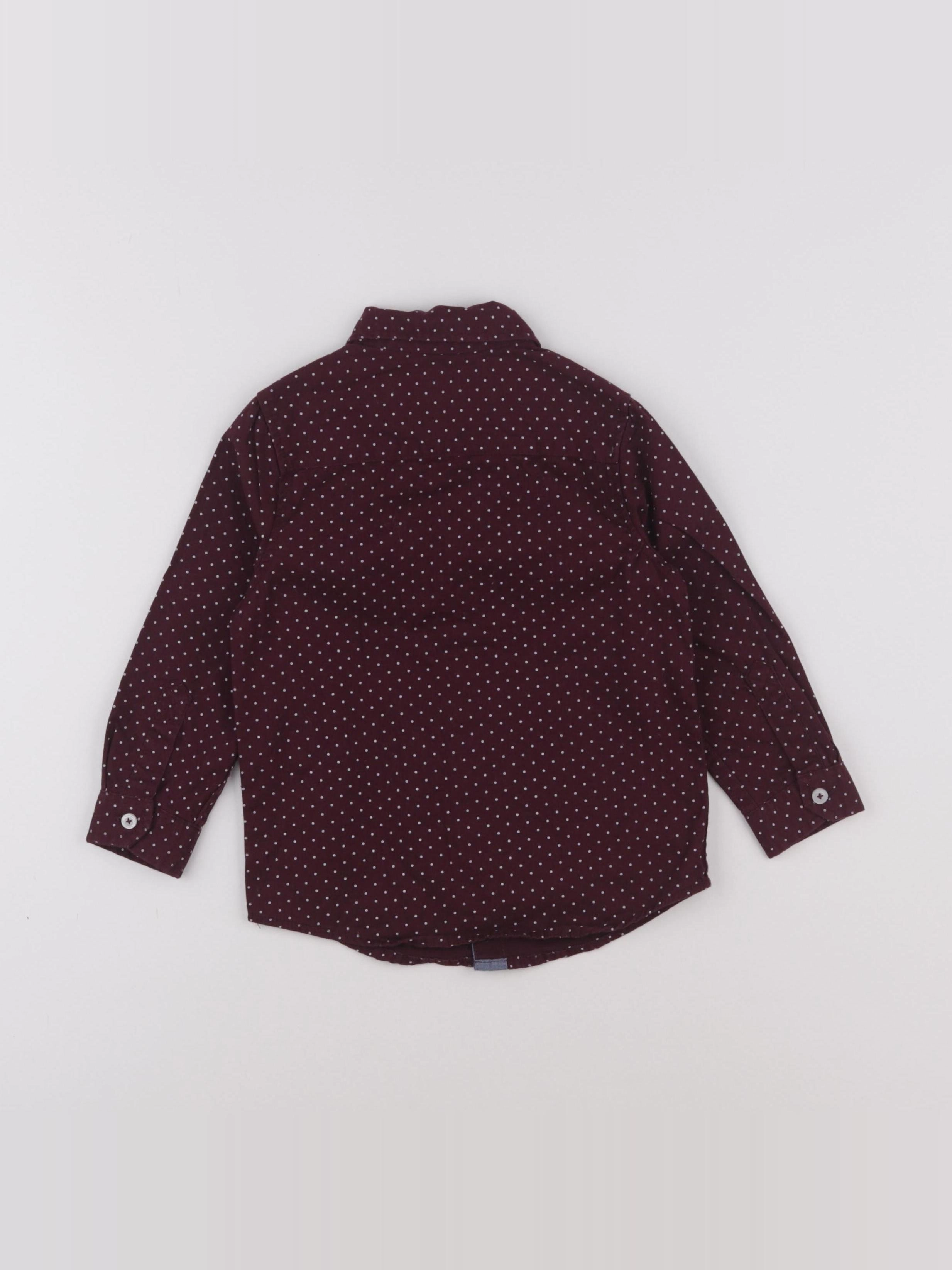 Vertbaudet - chemise rouge - 3 ans