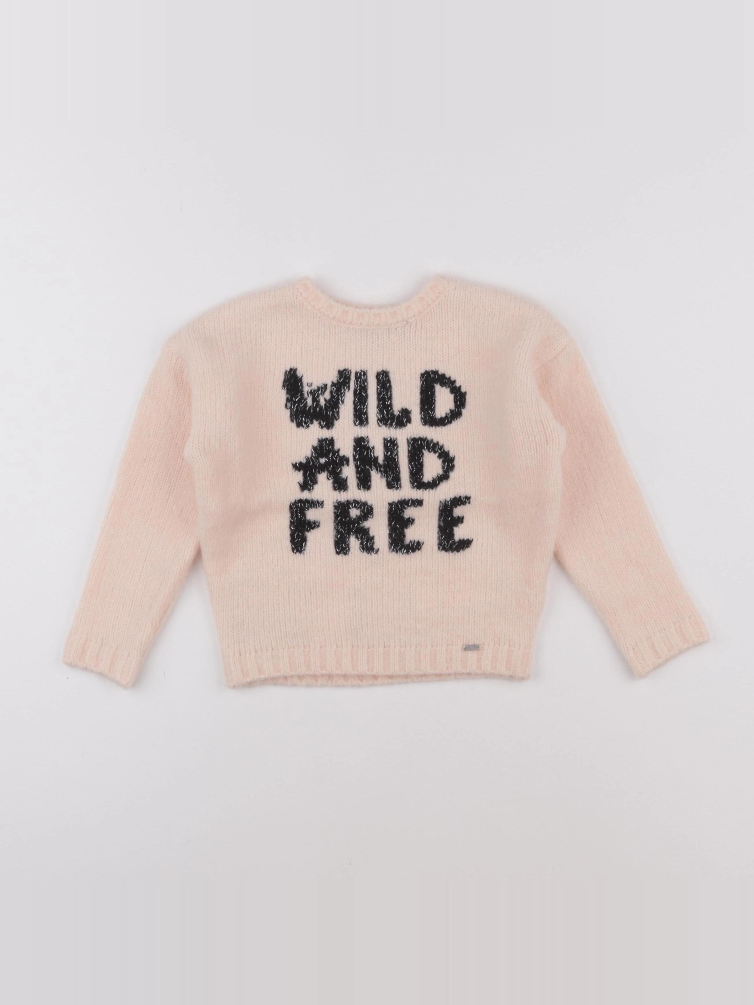 IKKS - pull rose - 4 ans