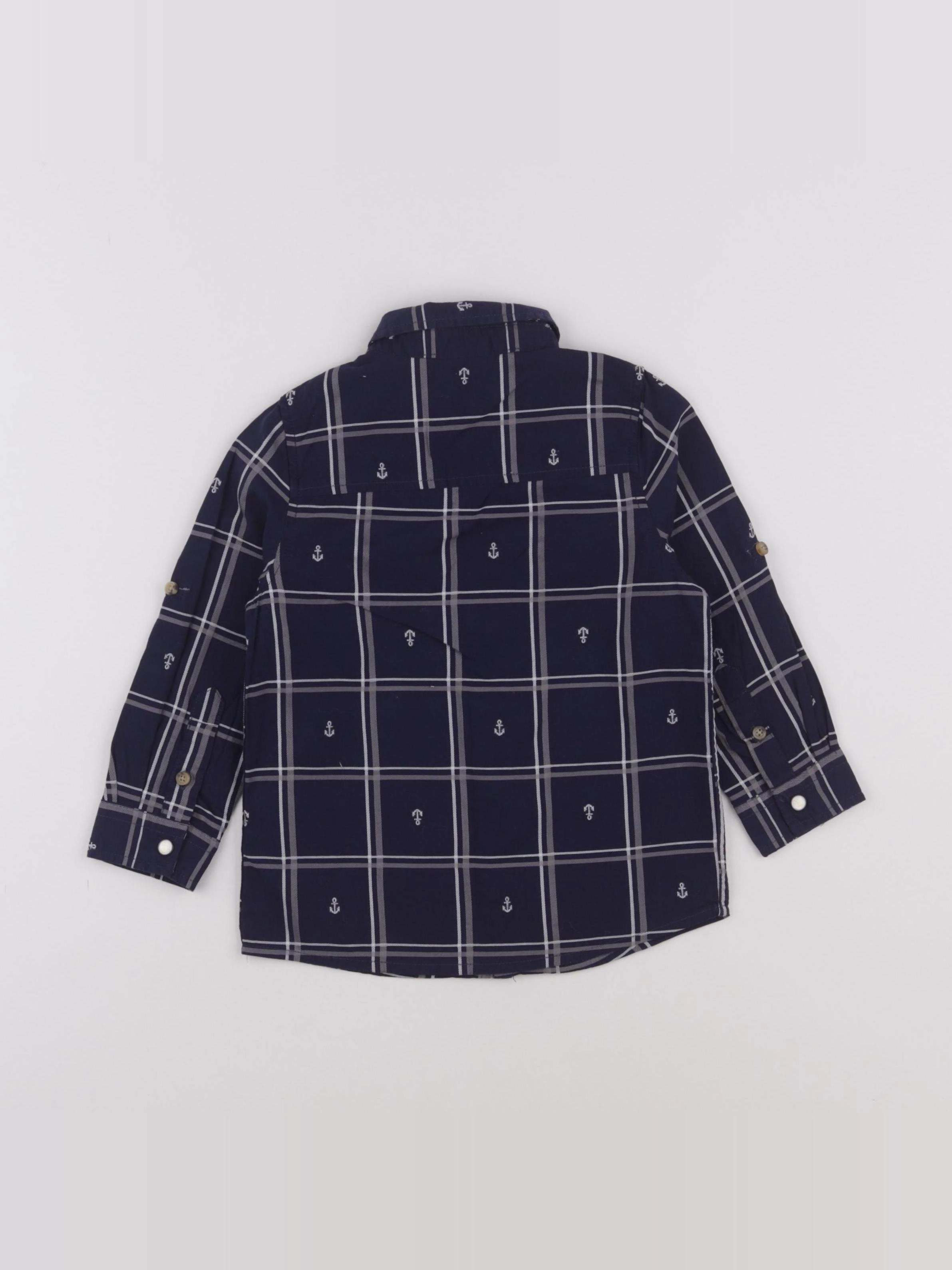 Vertbaudet - chemise bleu - 3 ans